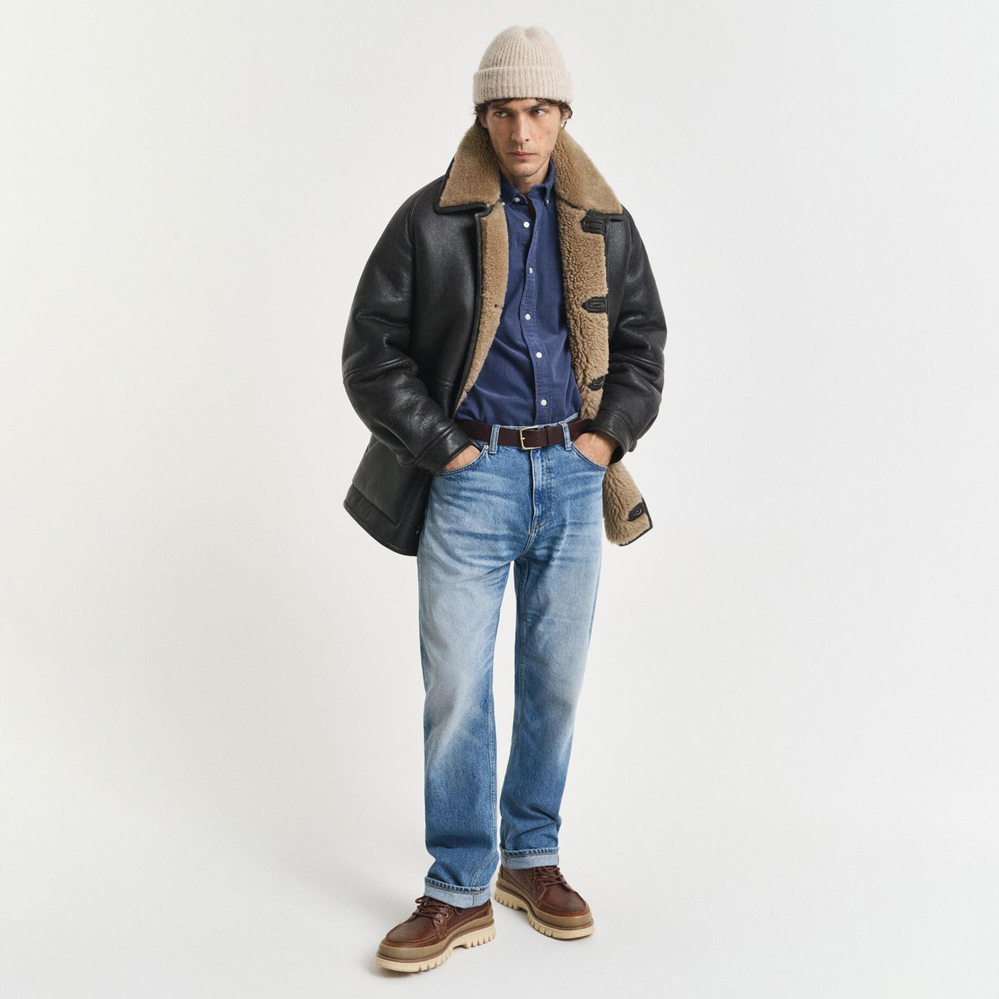 GANT Erkek Mavi Regular Fit Düğmeli Gömlek