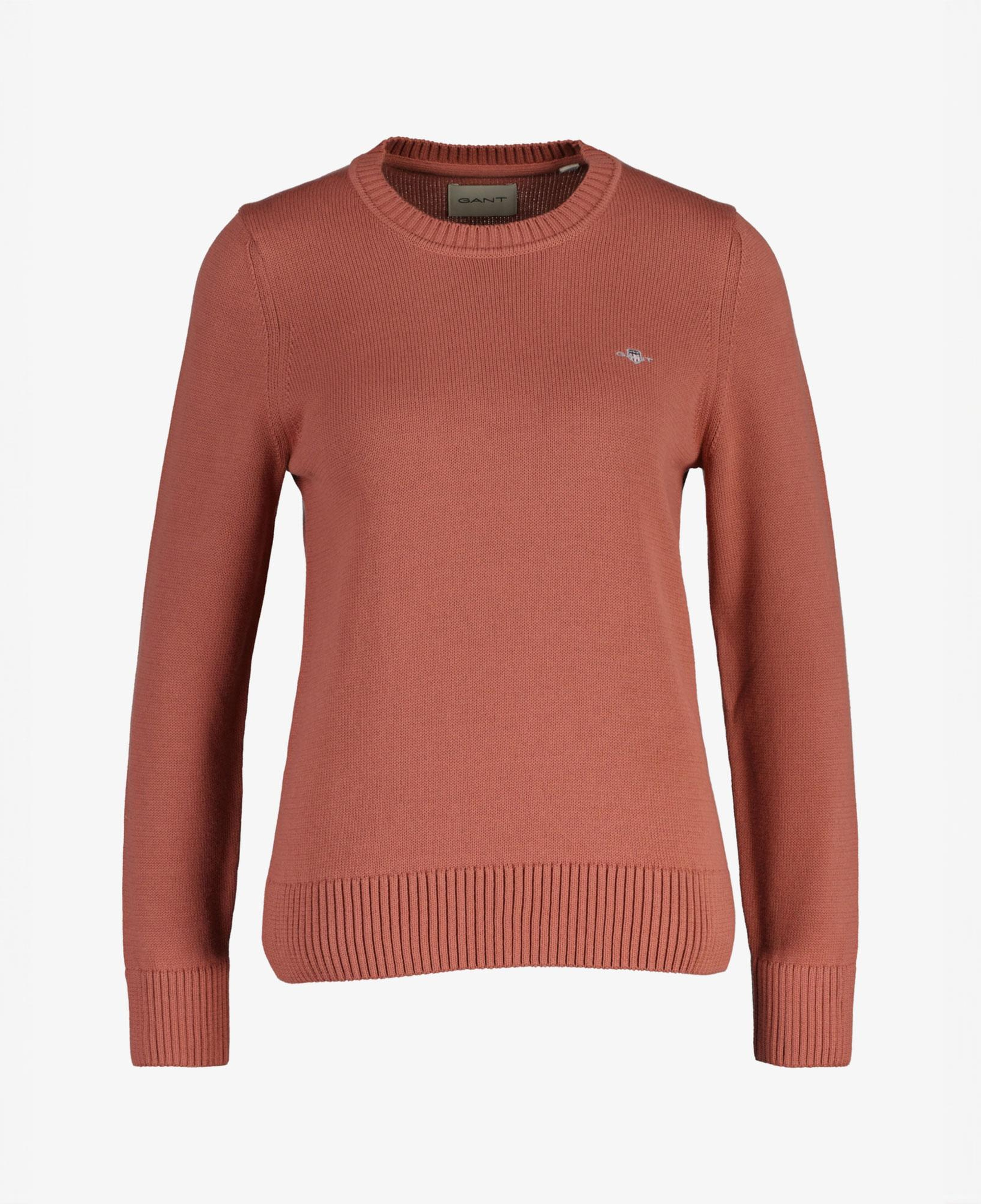 GANT Kadın Pembe Regular Fit Bisiklet Yaka Triko Kazak