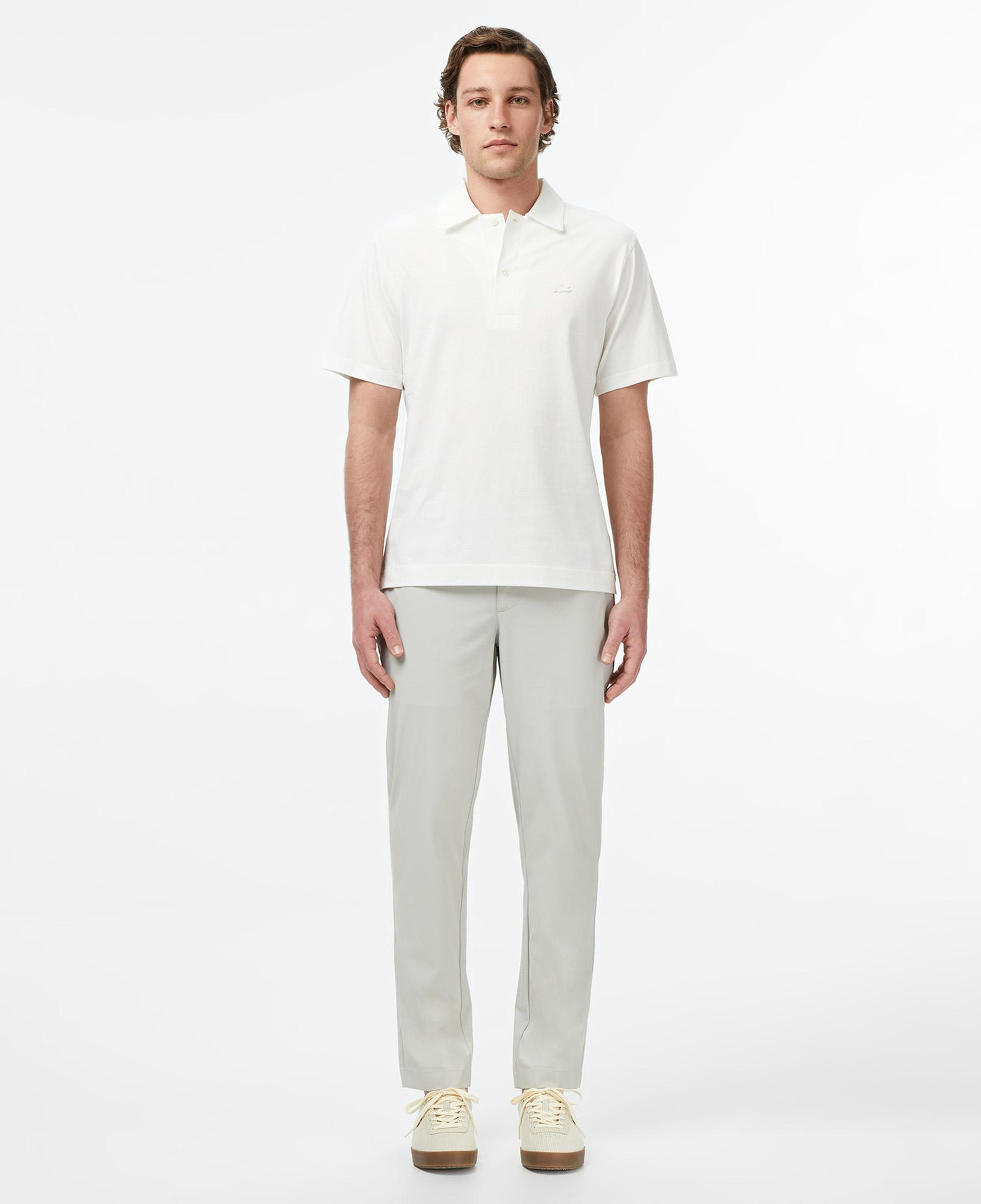 Erkek Classic Fit Beyaz Paris Polo