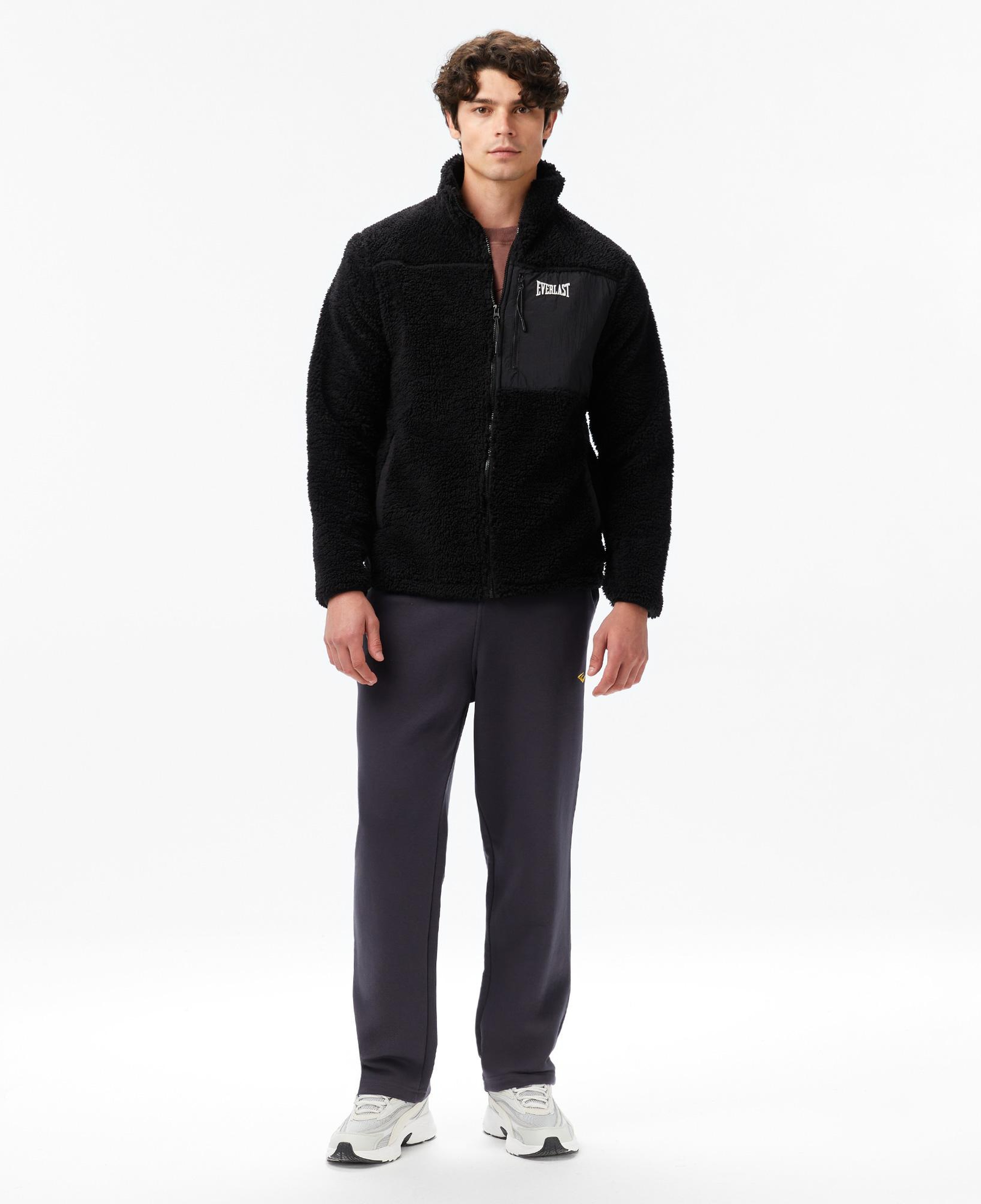 Everlast Winter Essentials Full Zip Sherpa Erkek Siyah Sweatshirt