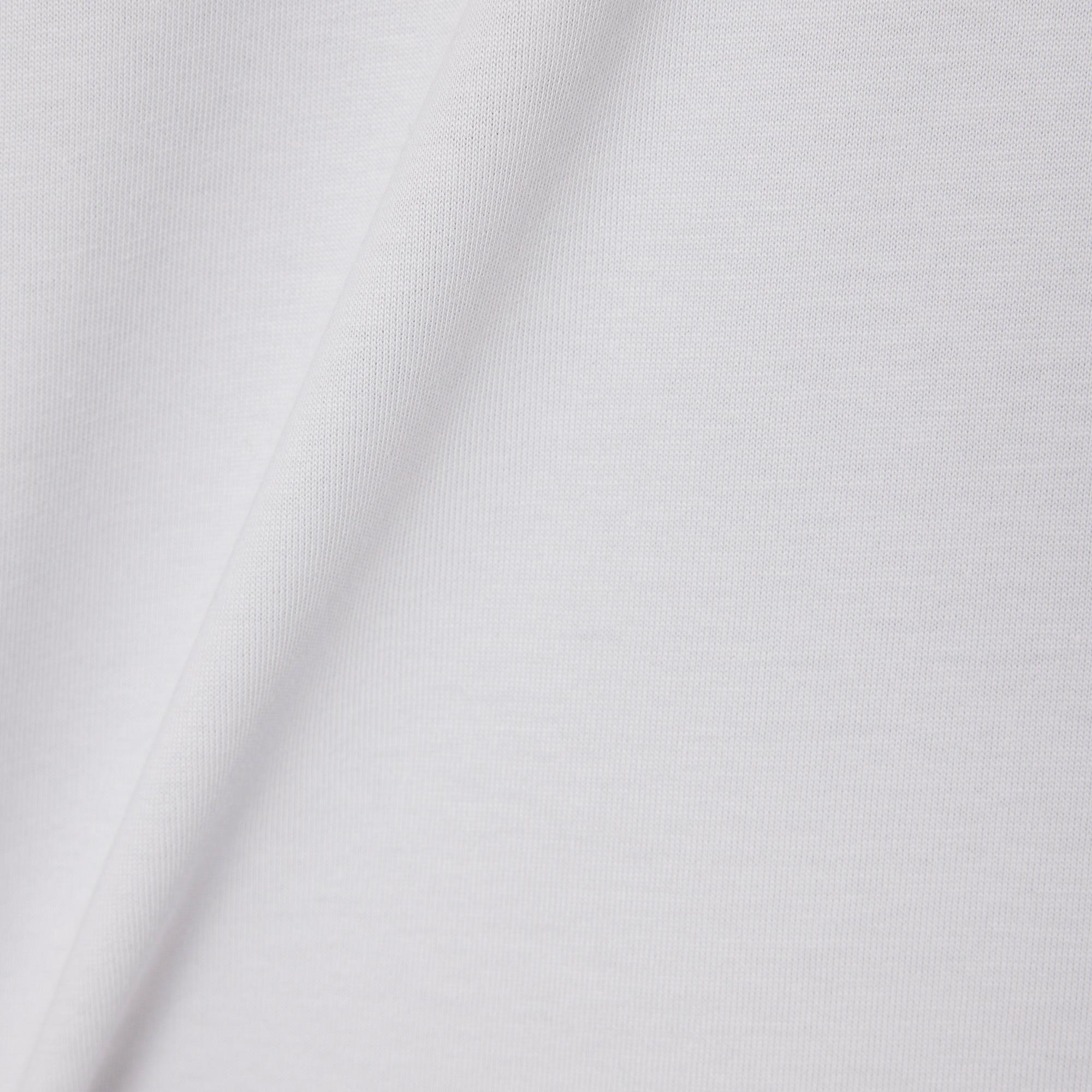 Unisex Classic Fit Bisiklet Yaka Baskılı Gri T-Shirt