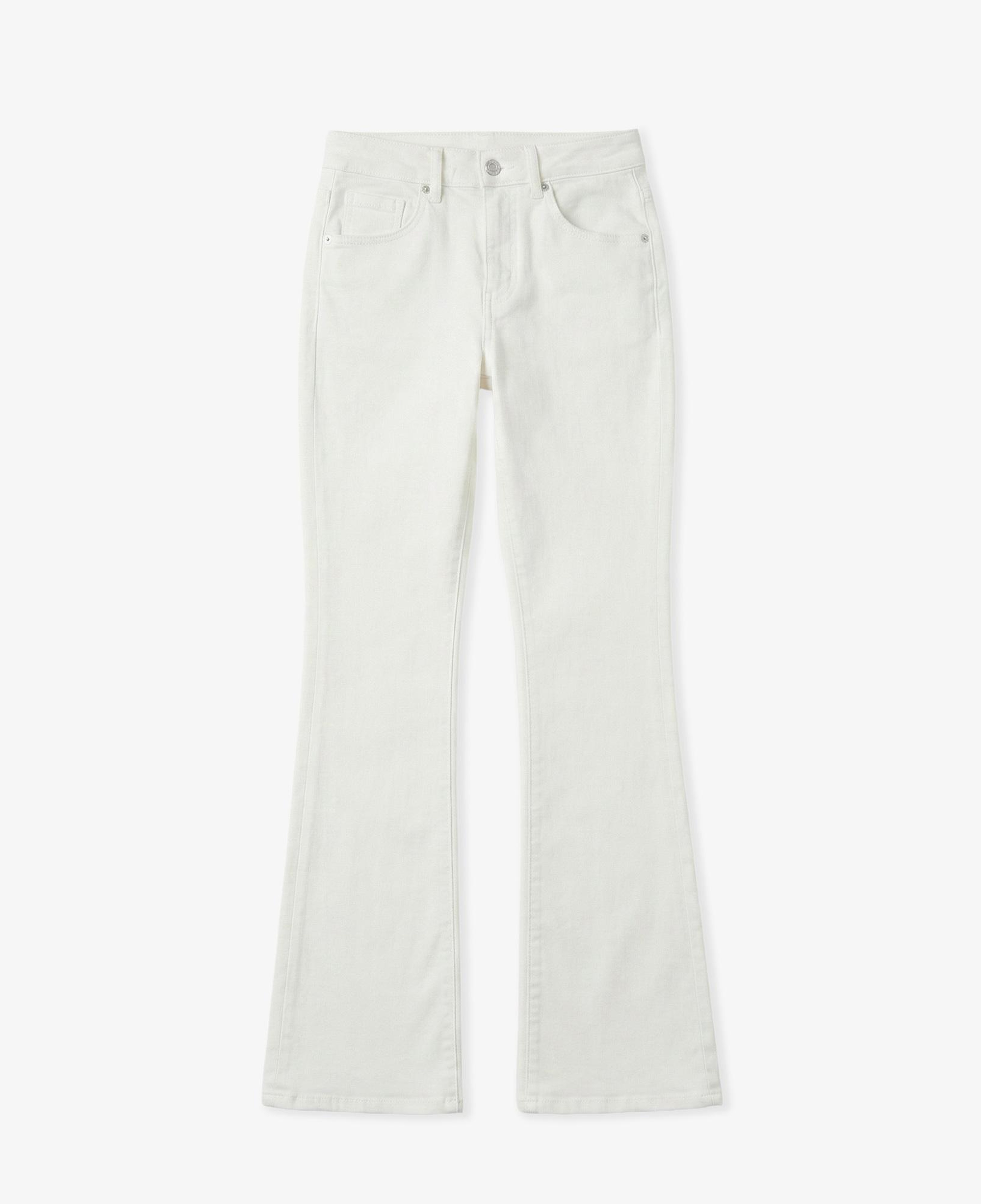 Kadın Slim Fit Krem Jean Pantolon