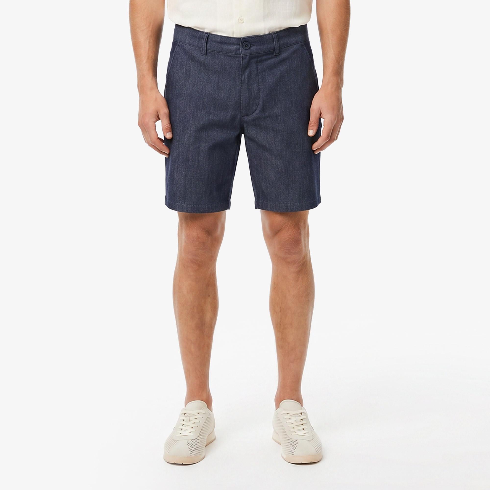 Erkek Slim Fit Lacivert Bermuda Şort