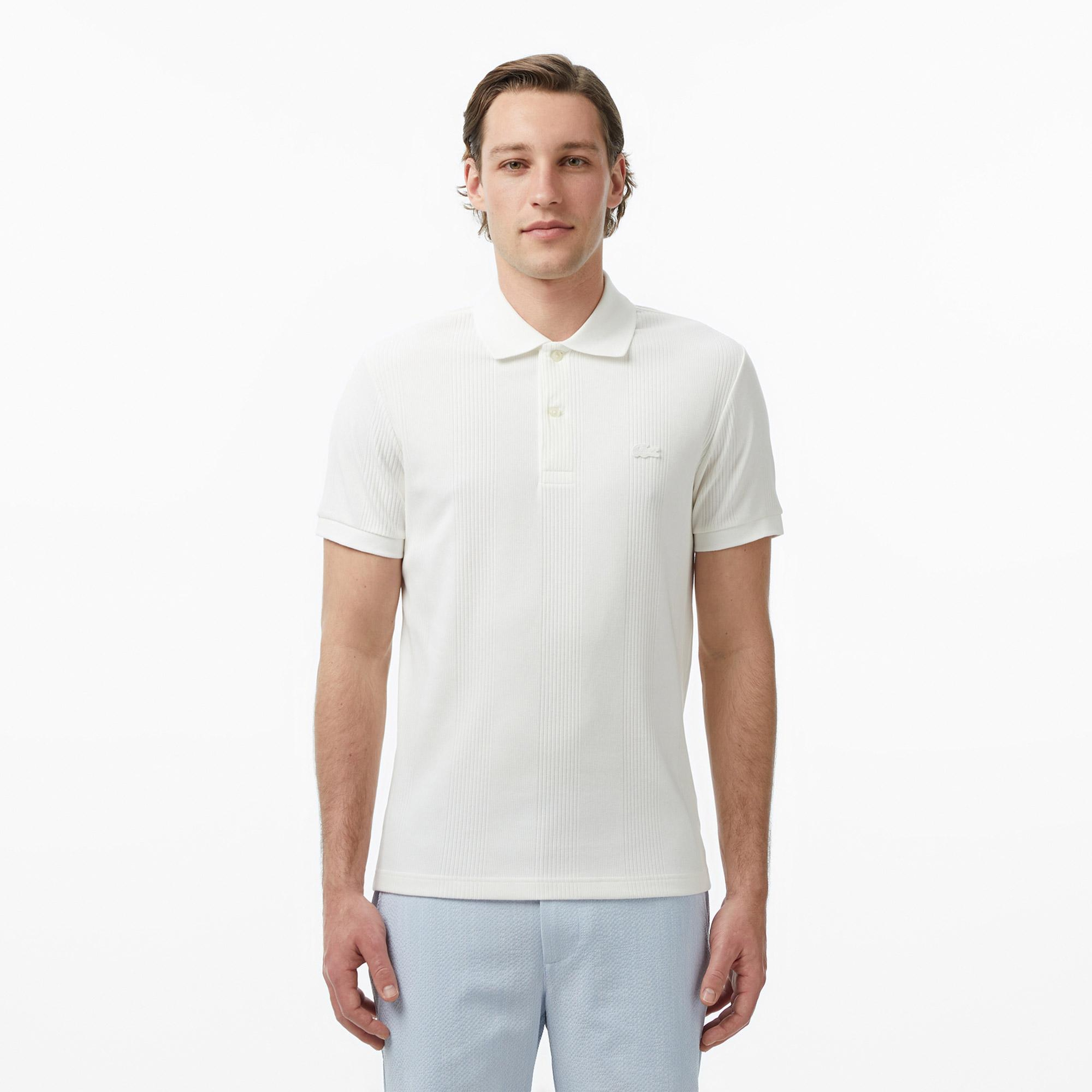 Erkek Classic Fit Beyaz Polo