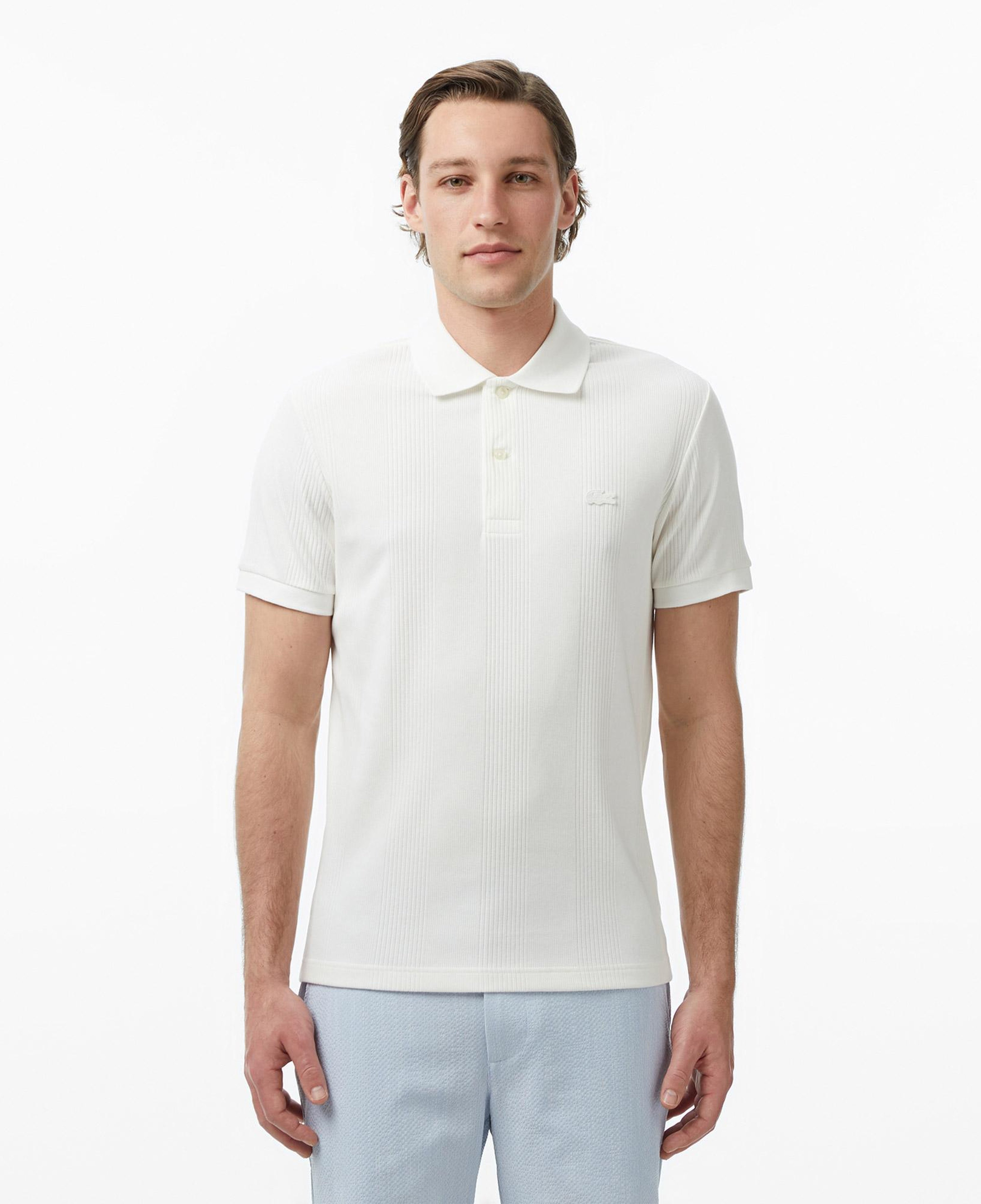 Erkek Classic Fit Beyaz Polo