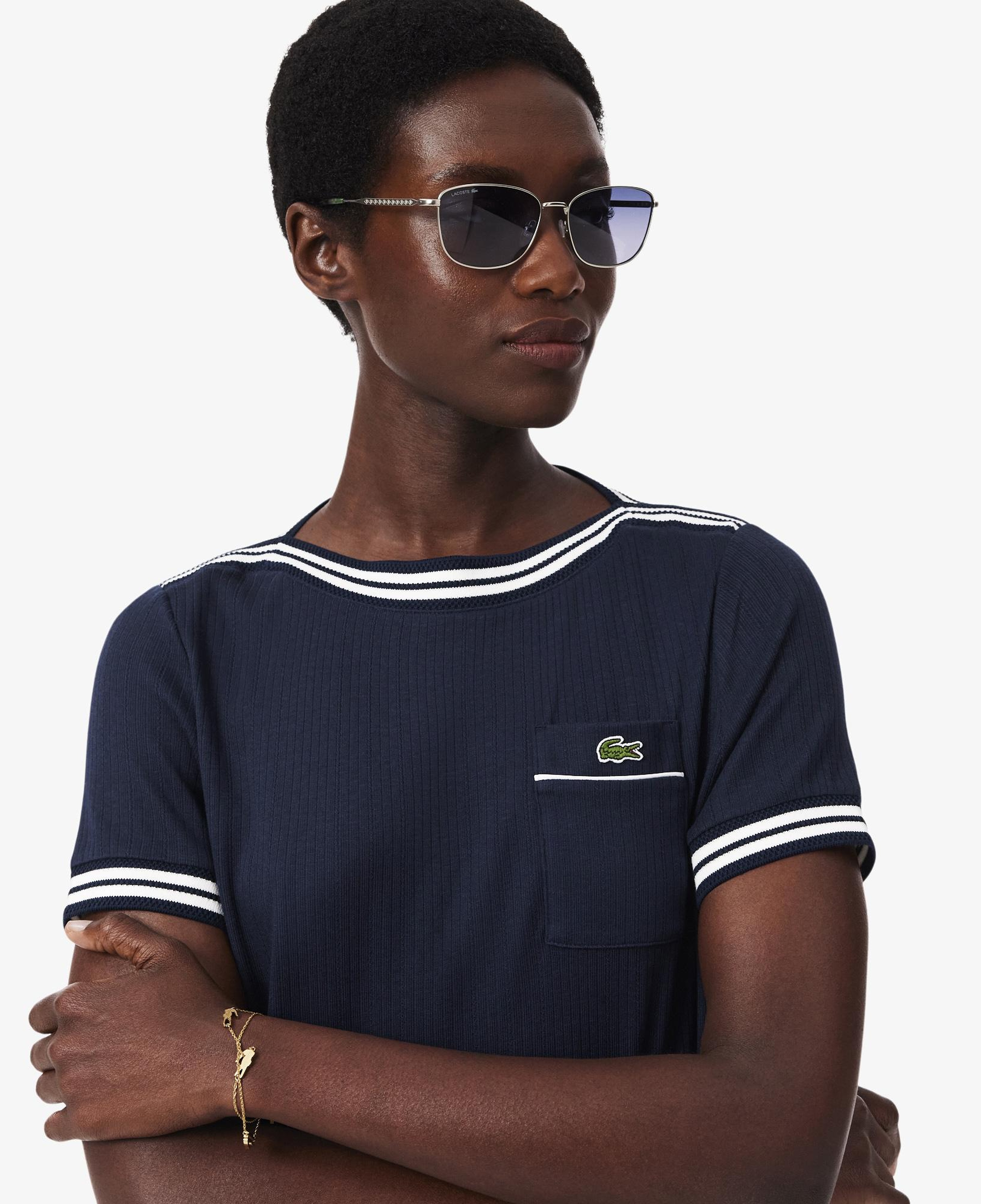 Kadın Regular Fit Bisiklet Yaka Lacivert T-Shirt