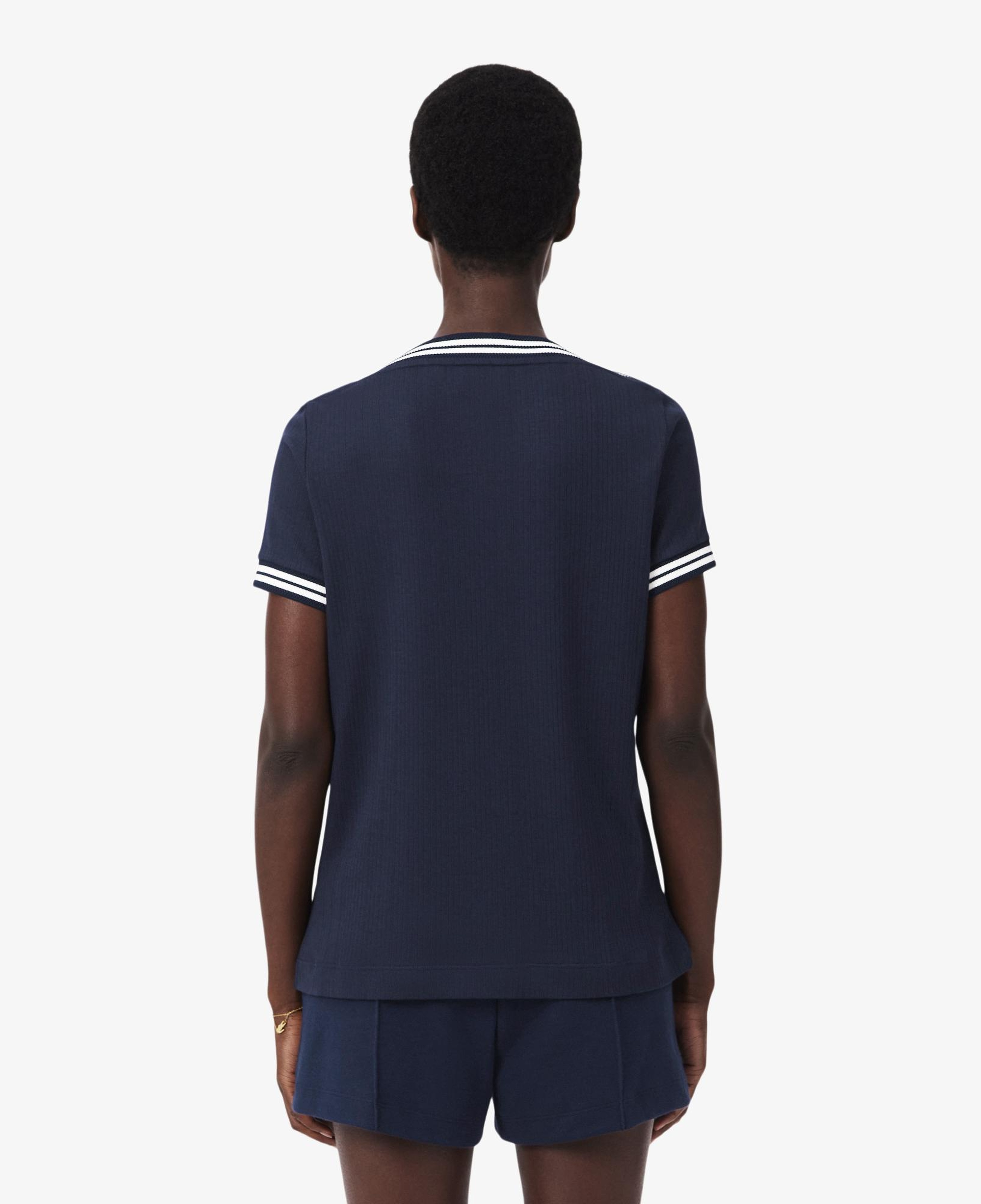 Kadın Regular Fit Bisiklet Yaka Lacivert T-Shirt