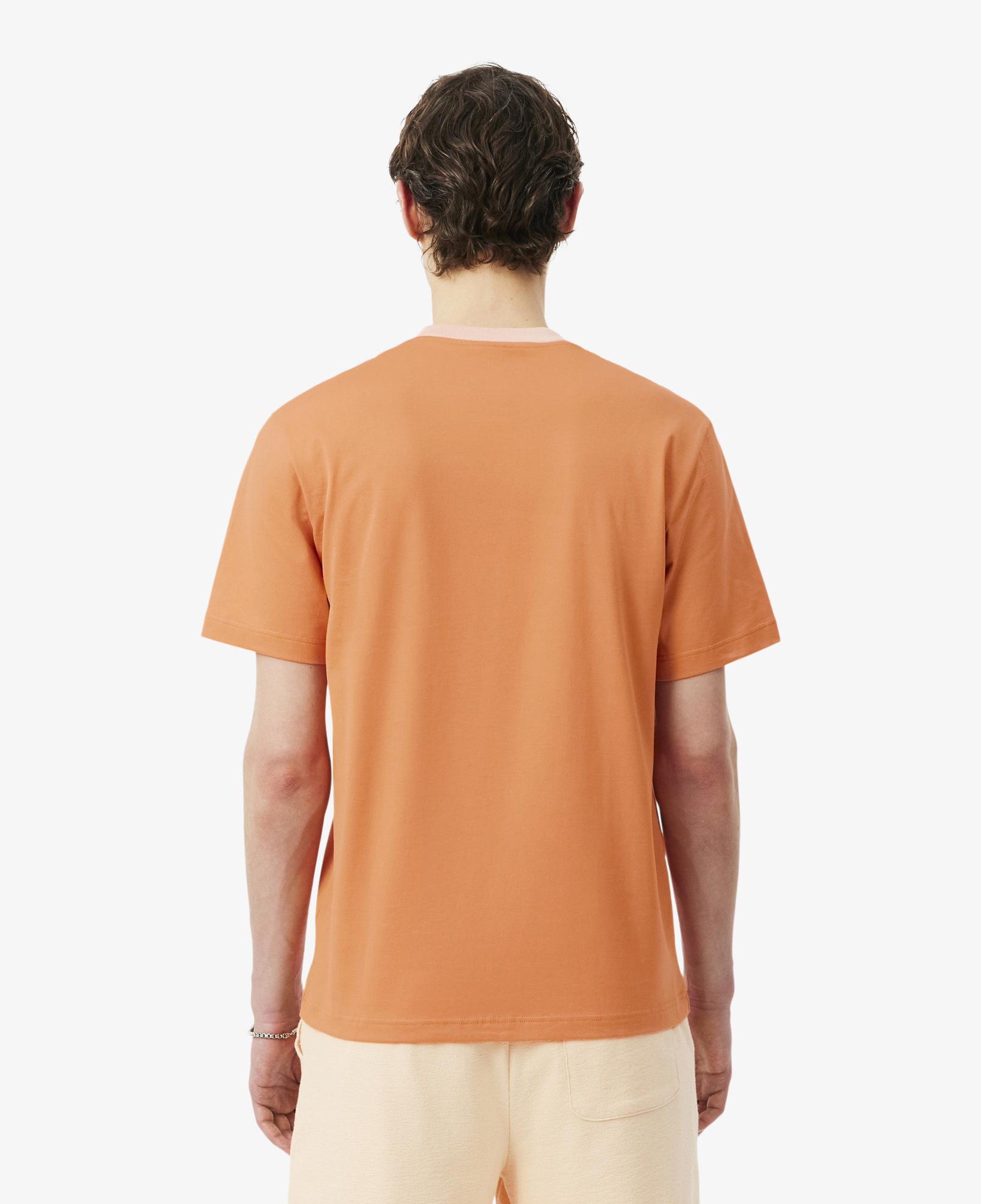 Erkek Classic Fit Bisiklet Yaka Turuncu T-Shirt