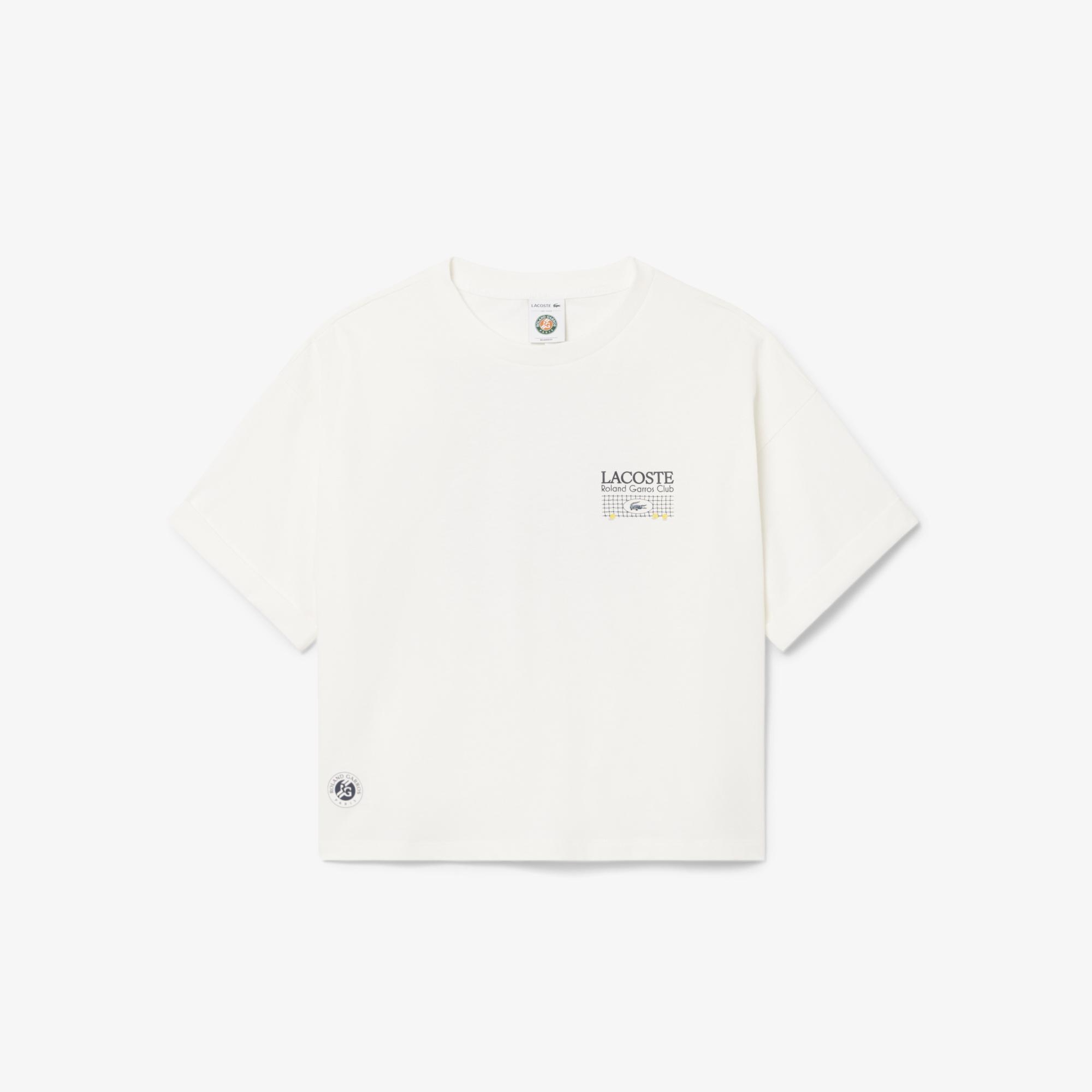 Kadın Relaxed Fit Baskılı Beyaz T-Shirt