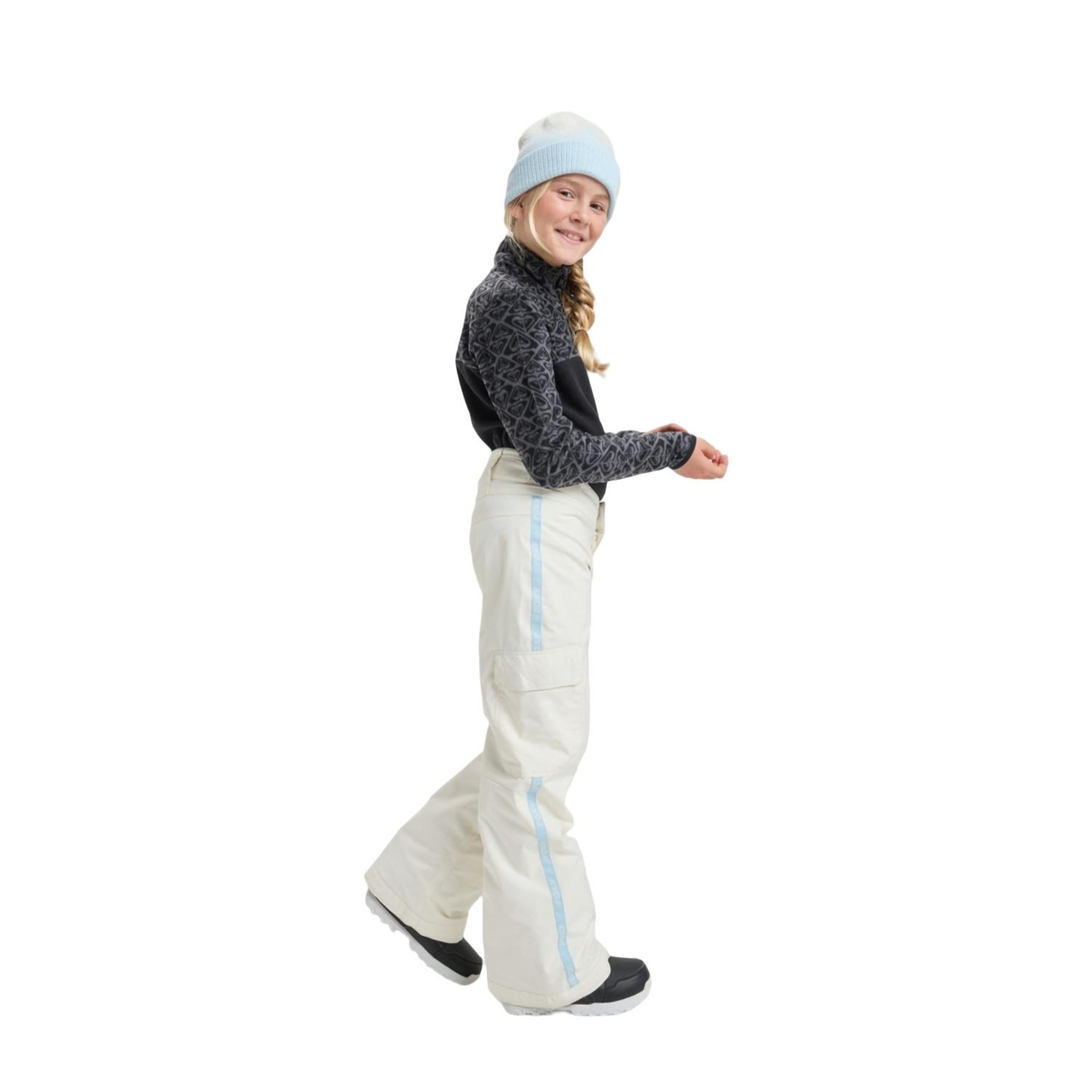 Roxy Banky Ice Kız Çocuk Beyaz Snowboard Pantolonu