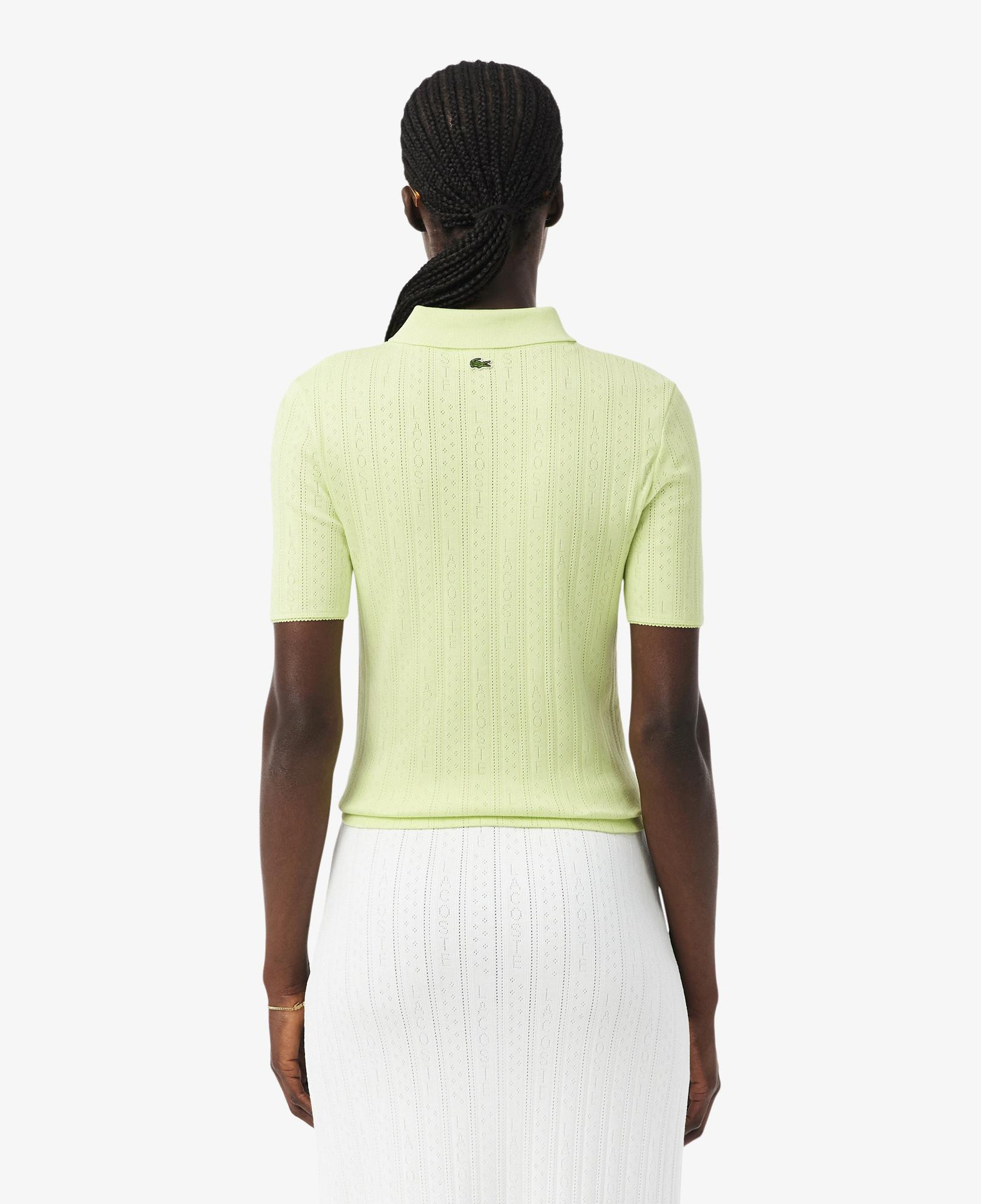 L.12.D Kadın Slim Fit Sarı Polo