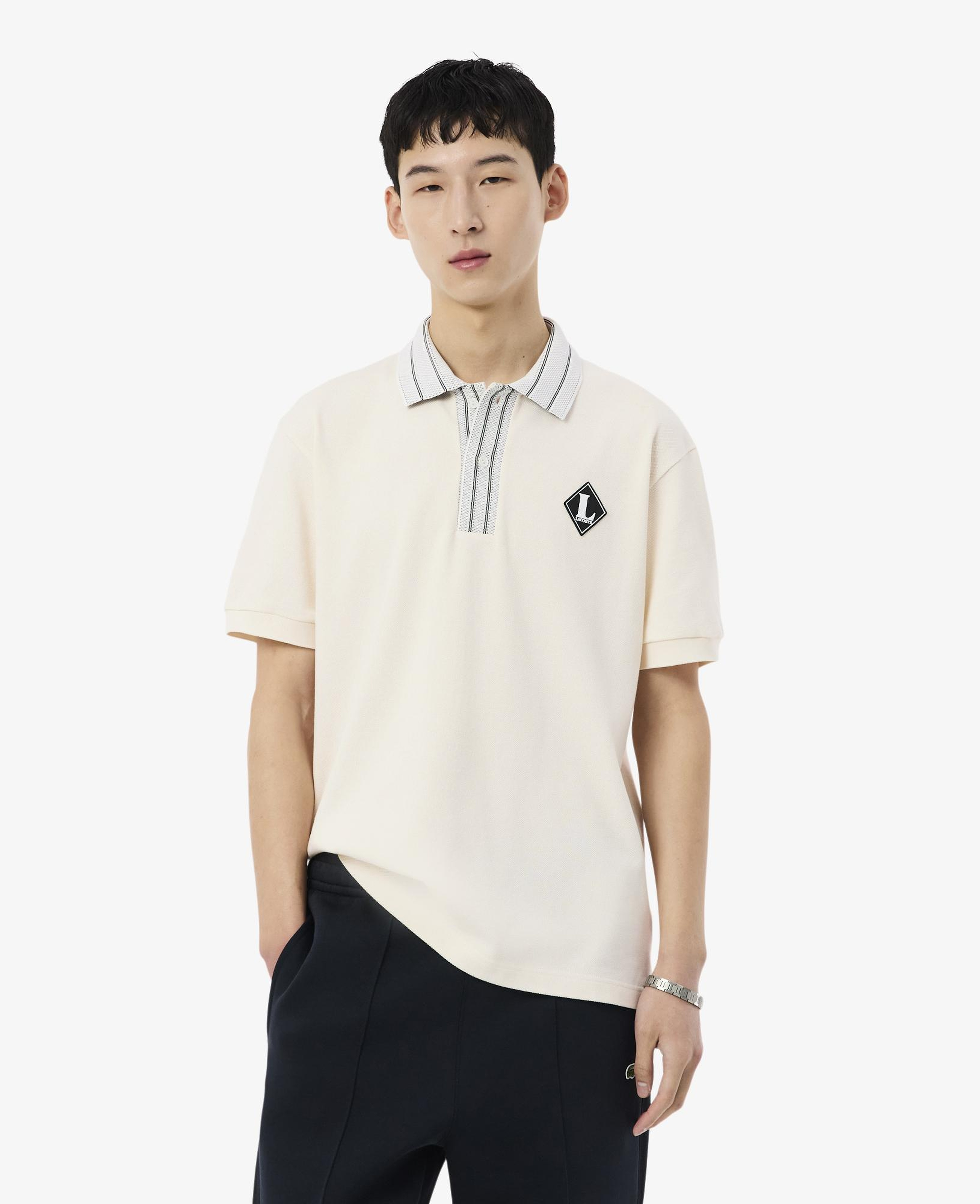 Erkek Classic Fit Krem Polo