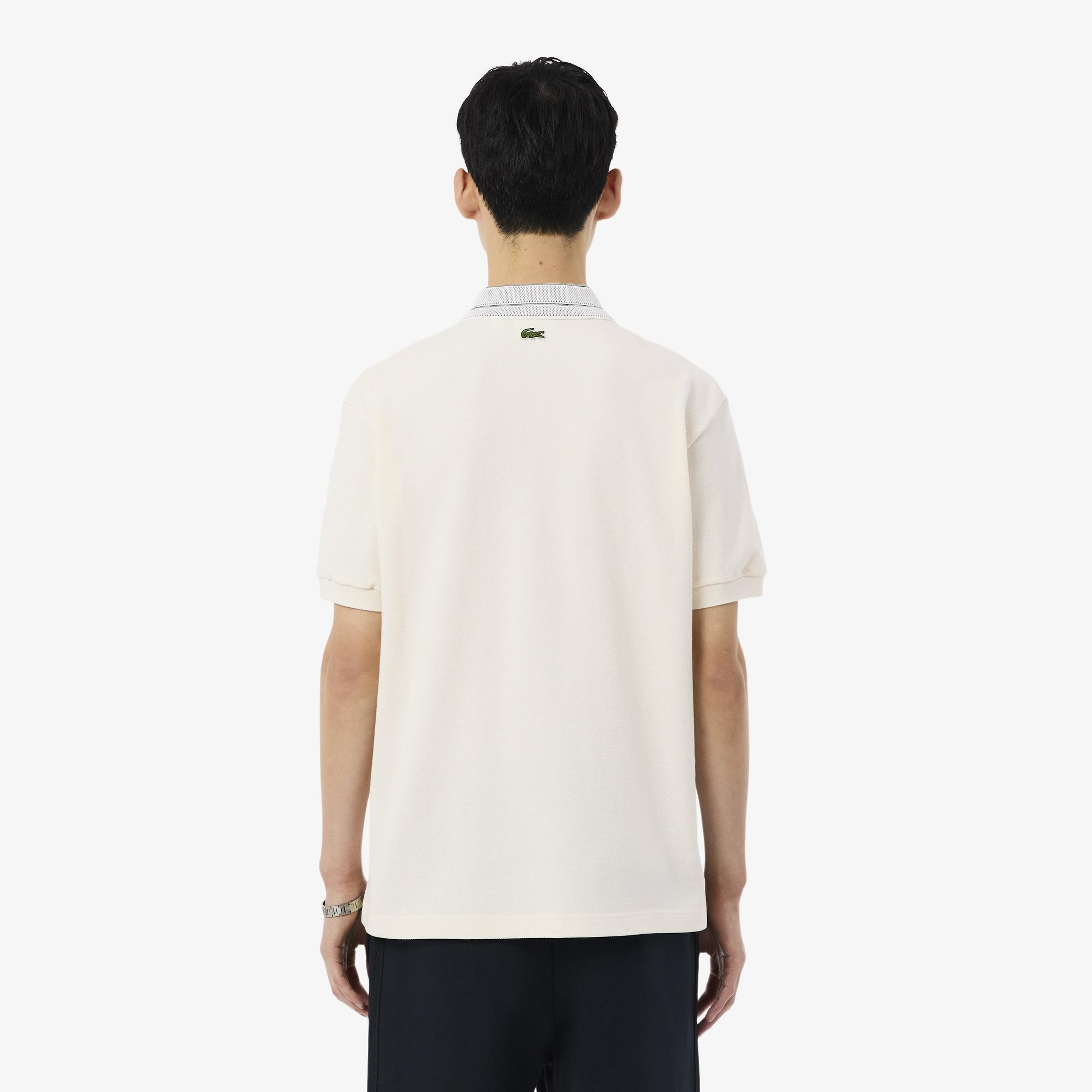 Erkek Classic Fit Krem Polo