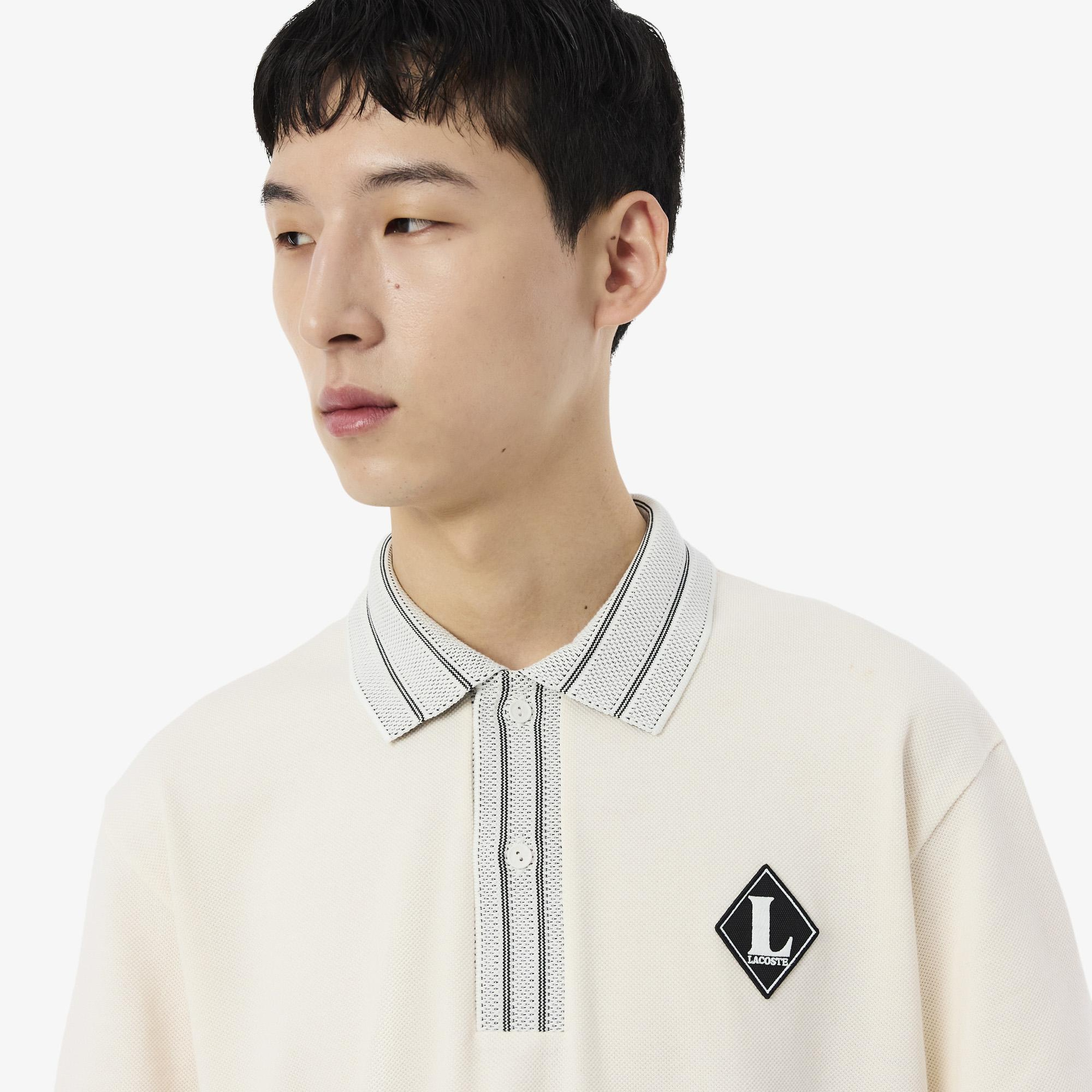 Erkek Classic Fit Krem Polo