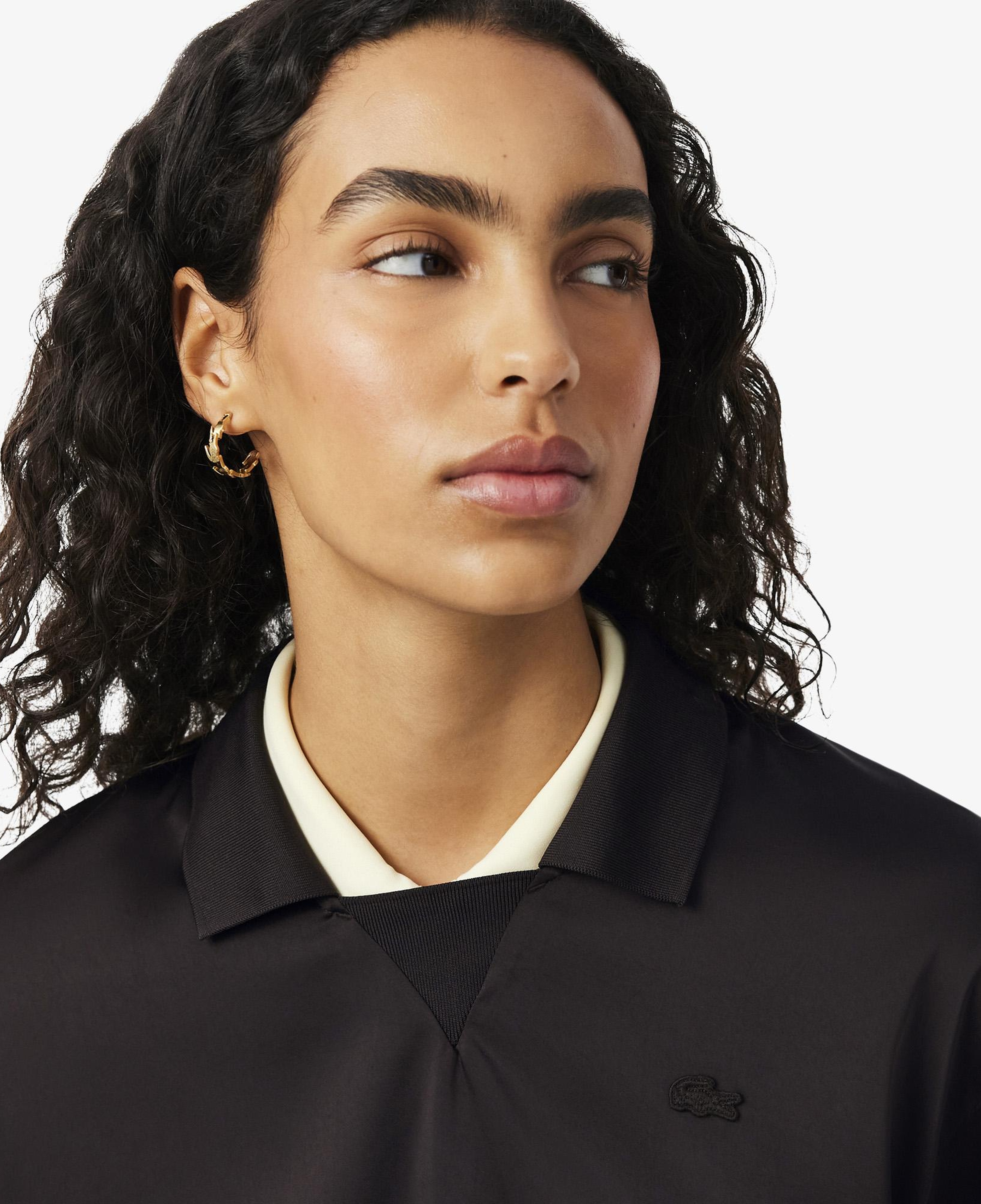 Kadın Relaxed Fit Koyu Kahverengi Polo