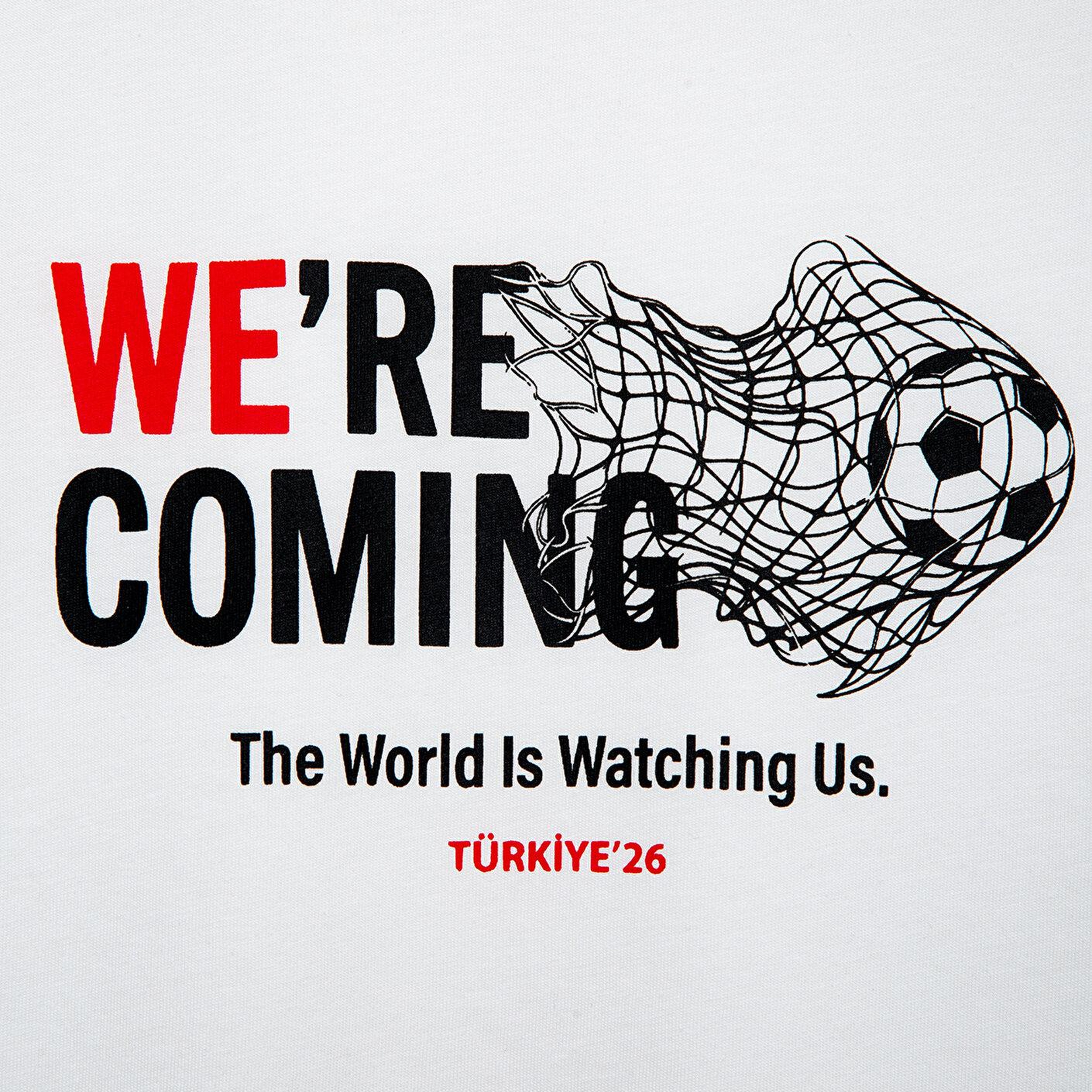 Mavi Team Mavi Futbol Koleksiyonu Baskılı Beyaz Tişört Regular Fit / Normal Kesim 0620255-620