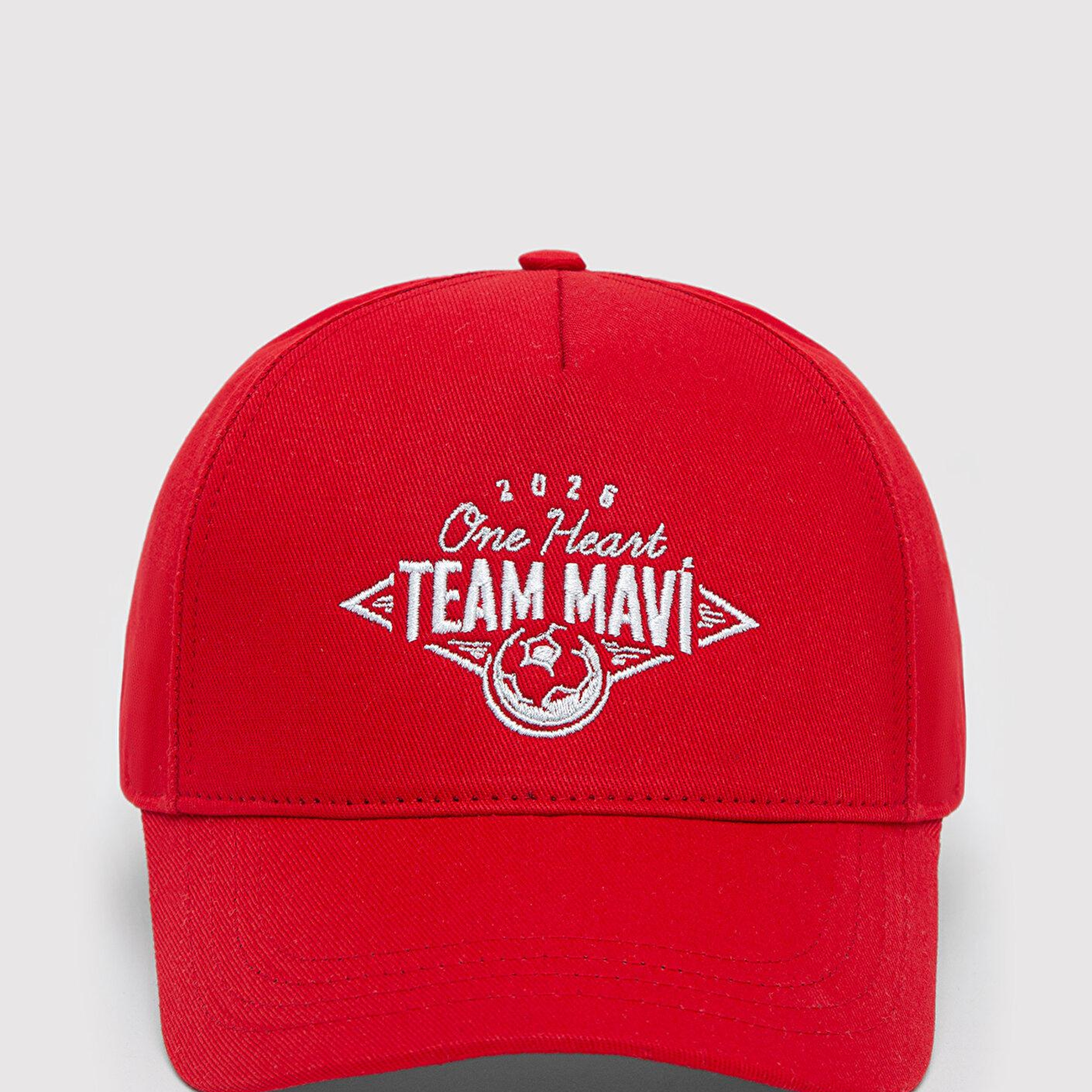Mavi Team Mavi Futbol Koleksiyonu Nakışlı Kırmızı Şapka 0920341-70465