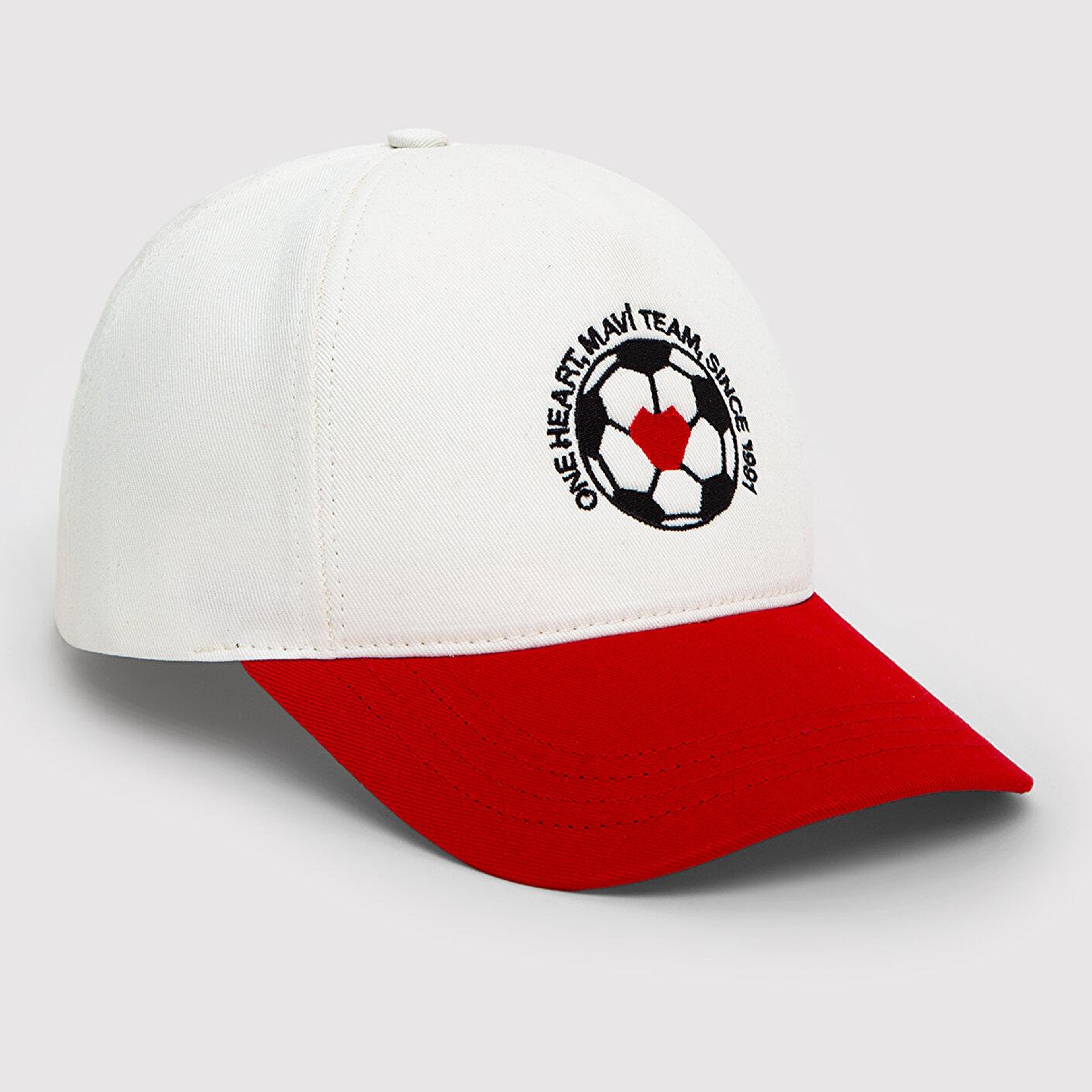Mavi Team Mavi Futbol Koleksiyonu Nakışlı Beyaz Şapka 0920340-20454
