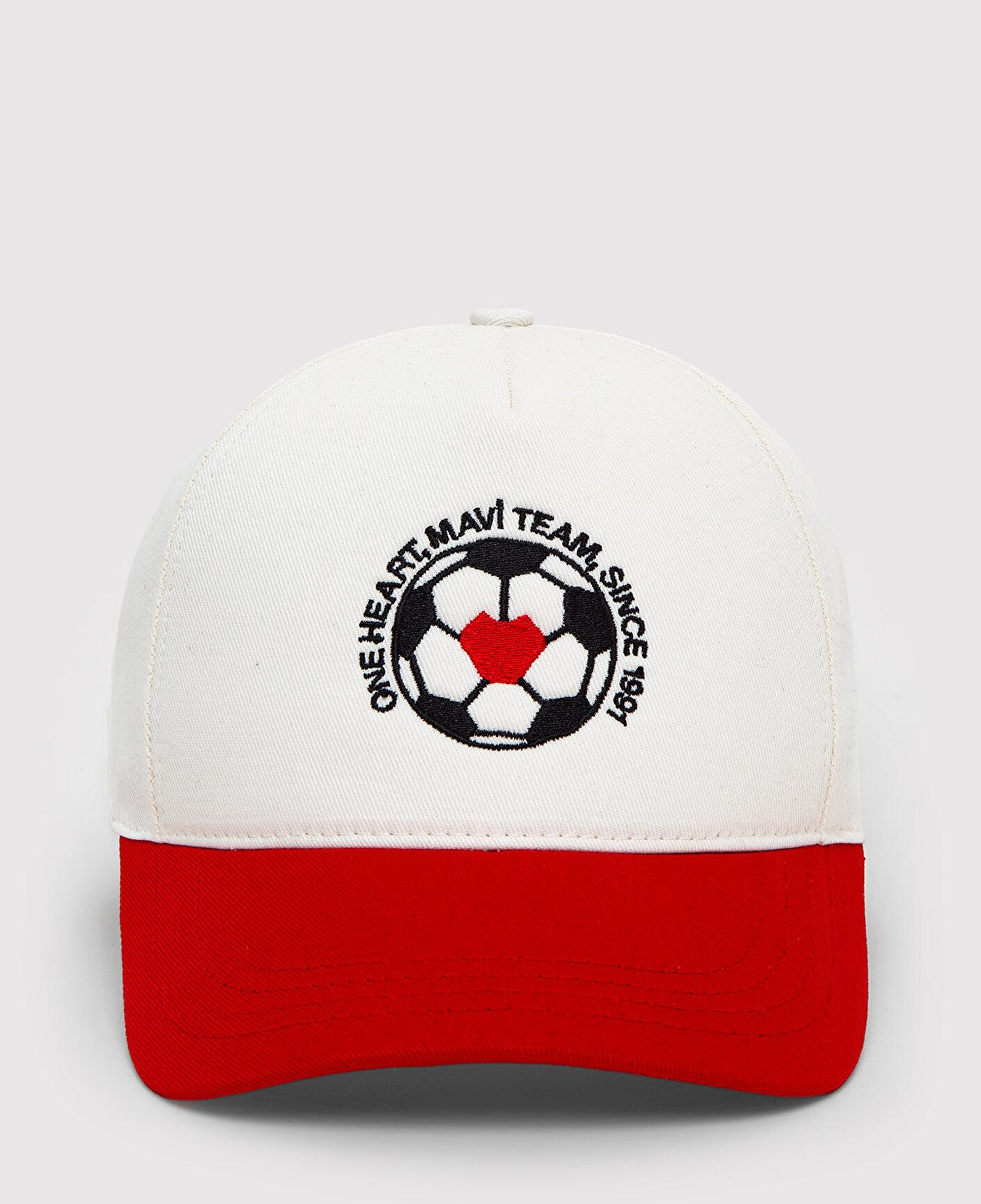 Mavi Team Mavi Futbol Koleksiyonu Nakışlı Beyaz Şapka 0920340-20454