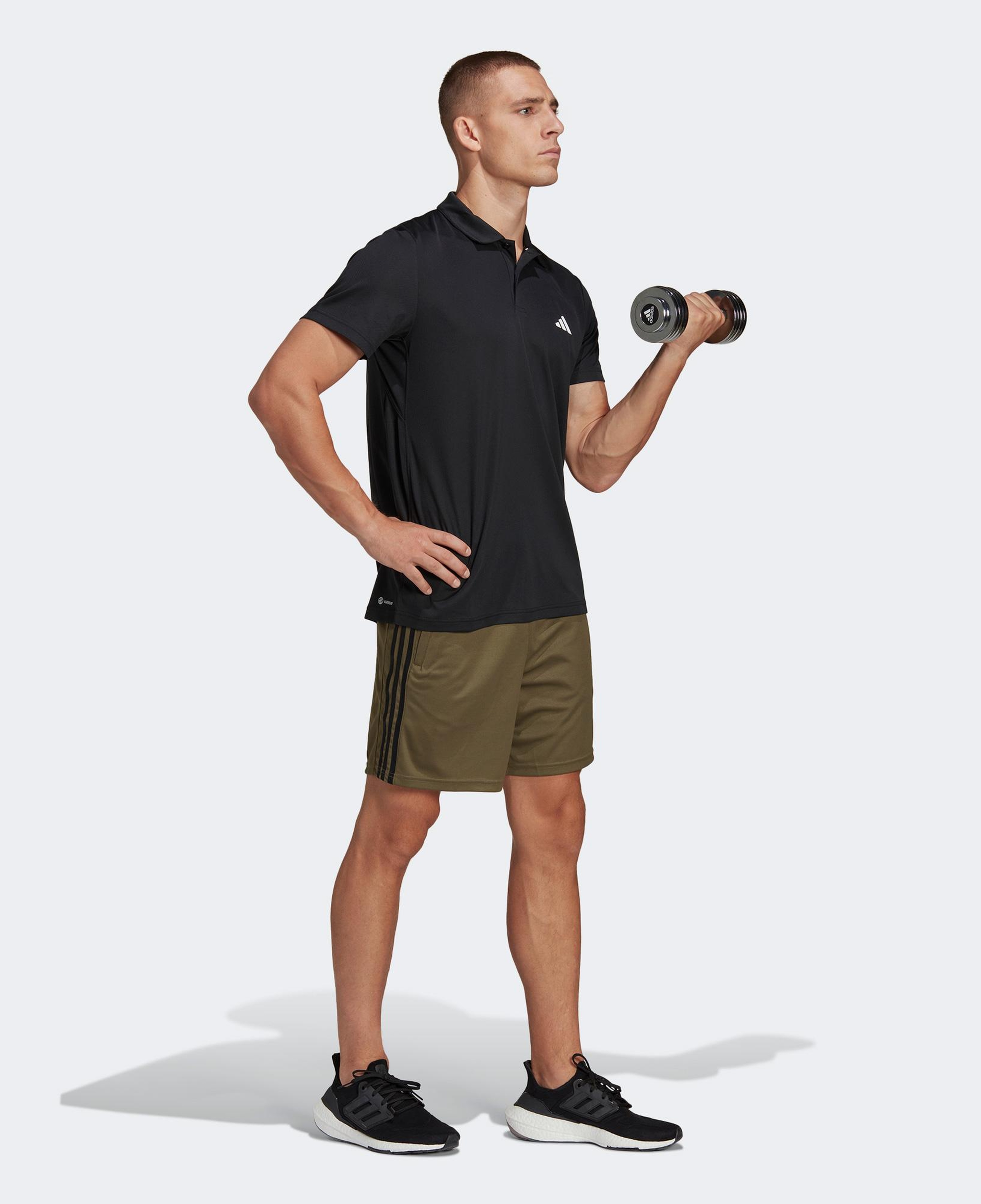 adidas TR-ES Base Erkek Siyah Günlük Polo T-Shirt