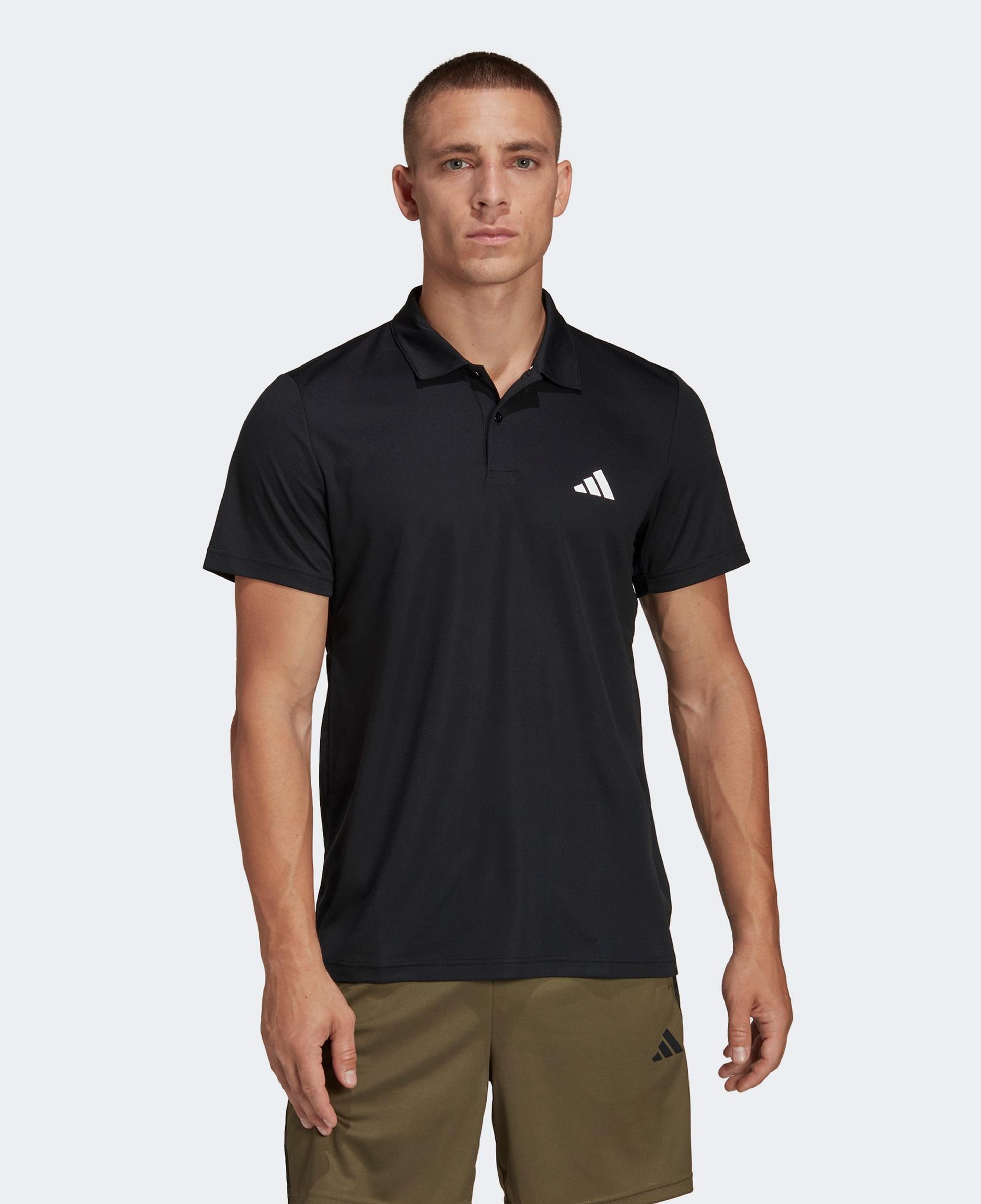 adidas TR-ES Base Erkek Siyah Günlük Polo T-Shirt