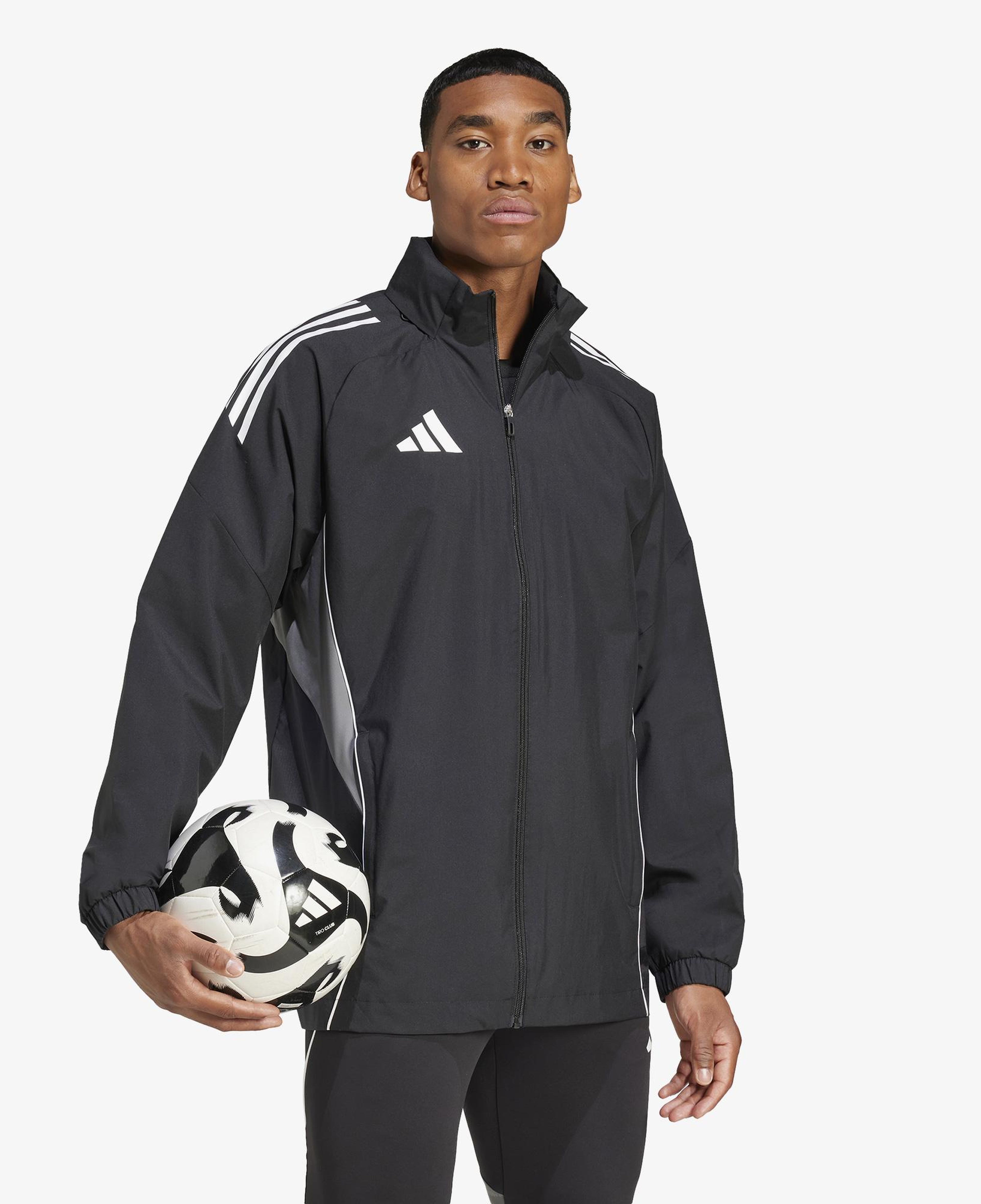 adidas Tiro 25 Competition All Weather Erkek Siyah Futbol Ceket