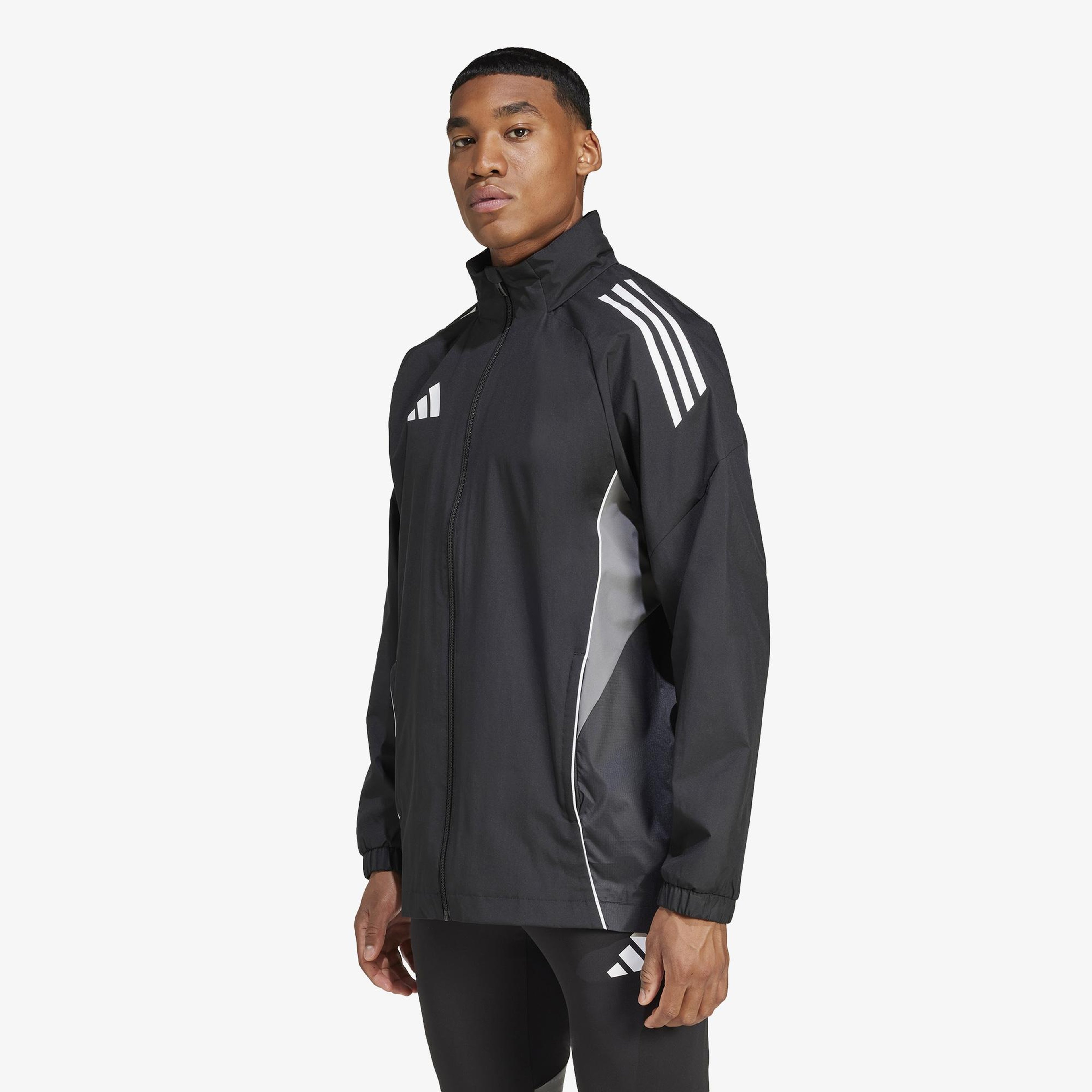 adidas Tiro 25 Competition All Weather Erkek Siyah Futbol Ceket