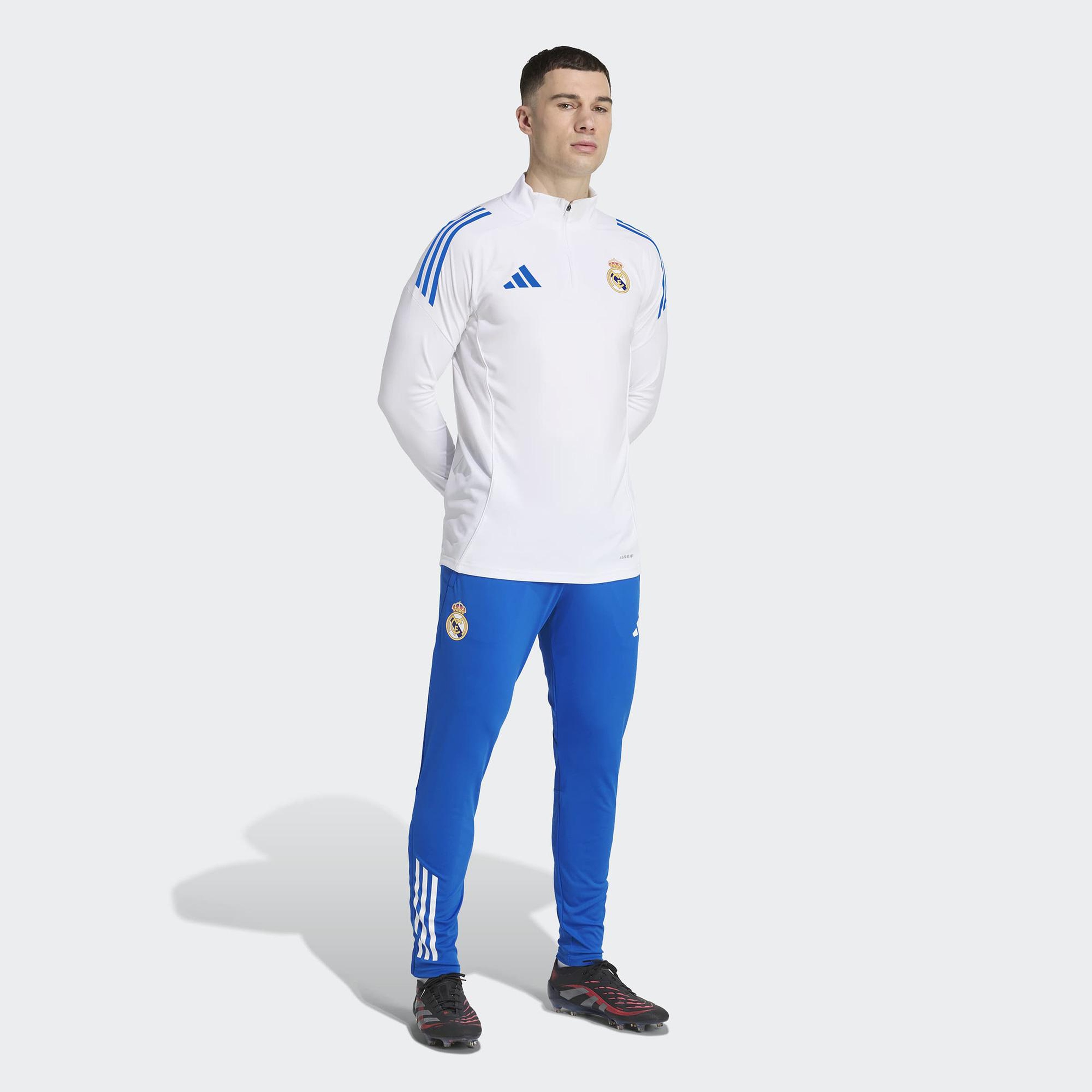 adidas Real Madrid Tiro 25 Competition Training Erkek Beyaz Futbol Eşofman Üstü