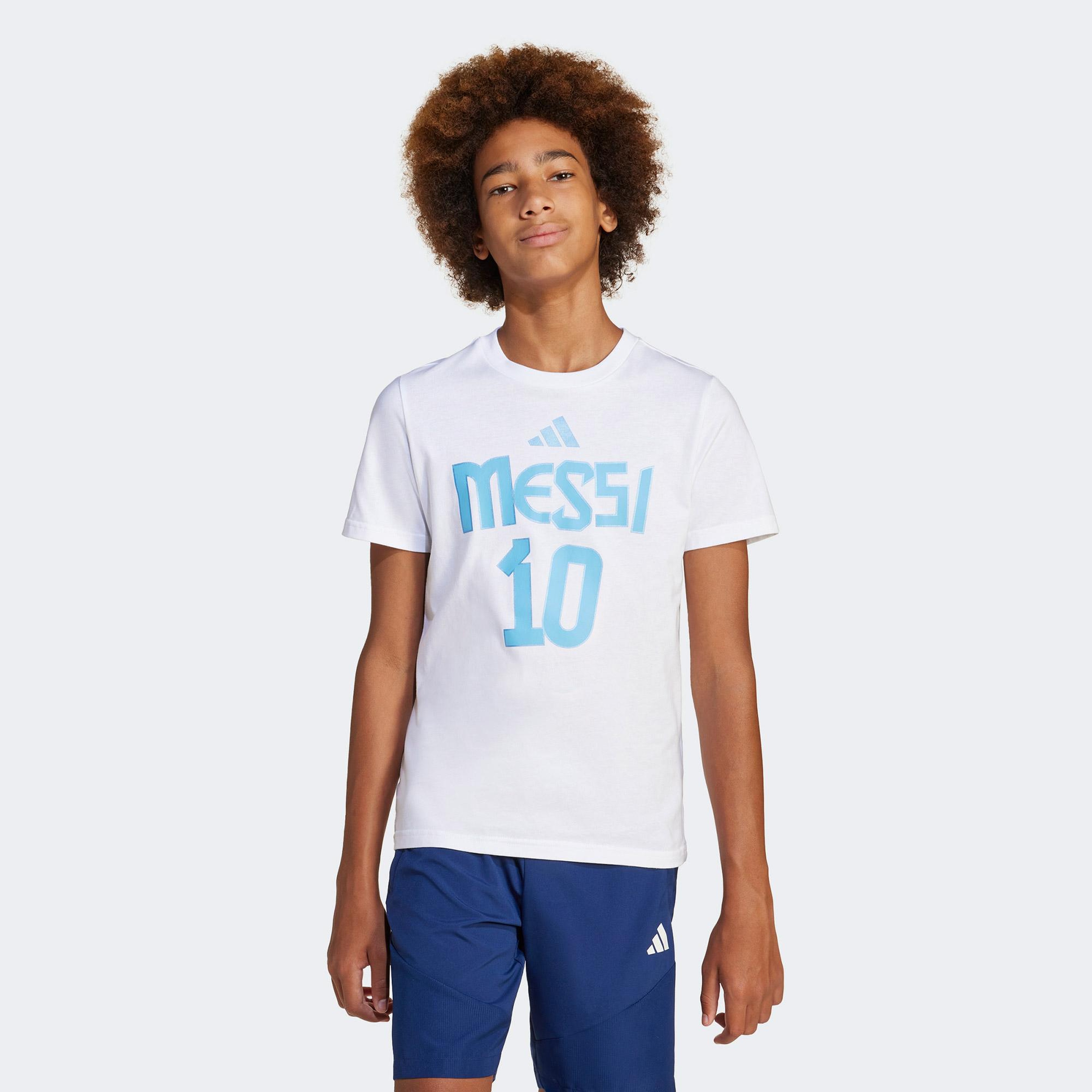 adidas Y Messi N&N G T Çocuk Beyaz T-Shirt