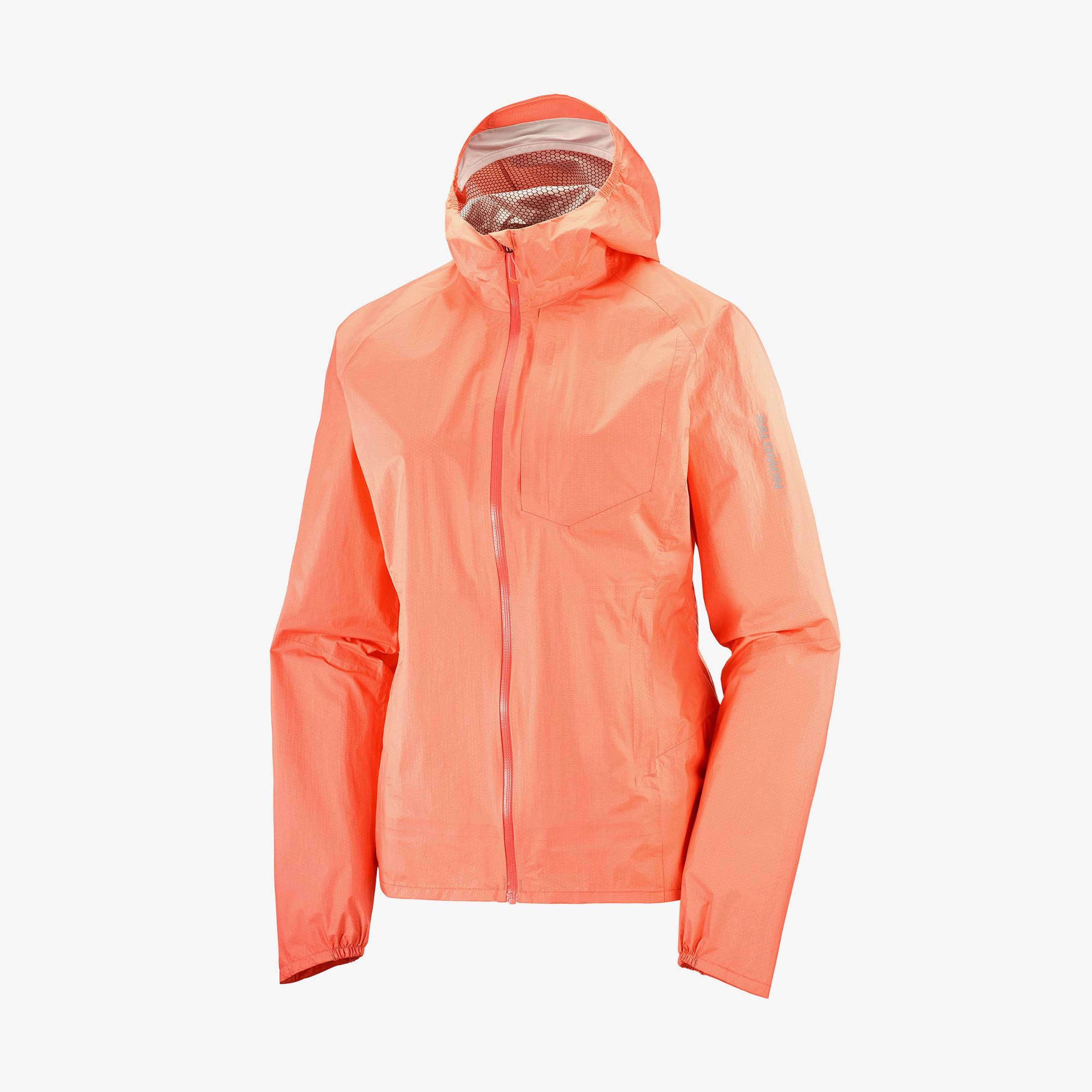Salomon Bonatti Waterproof Kadın Pembe Yağmurluk