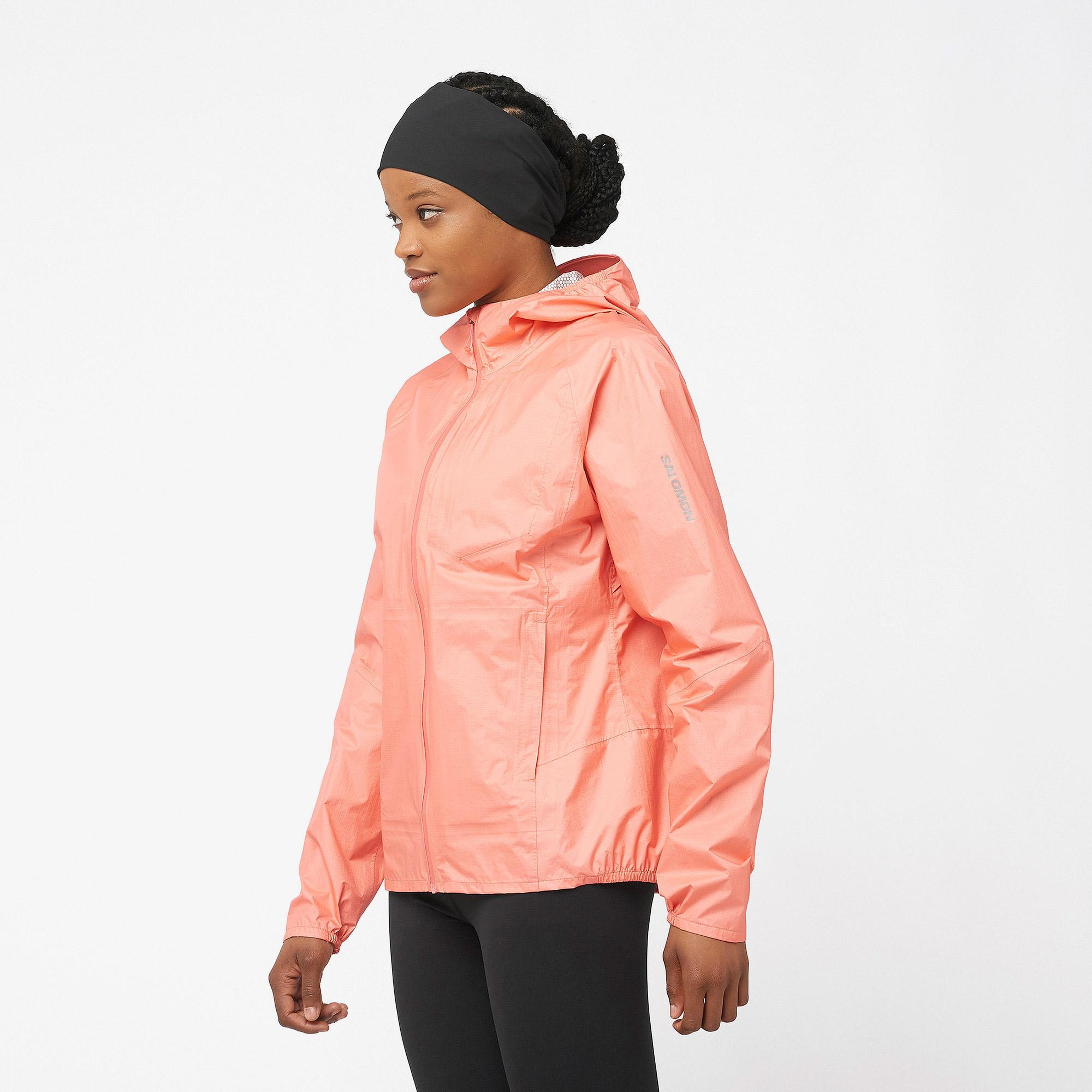 Salomon Bonatti Waterproof Kadın Pembe Yağmurluk