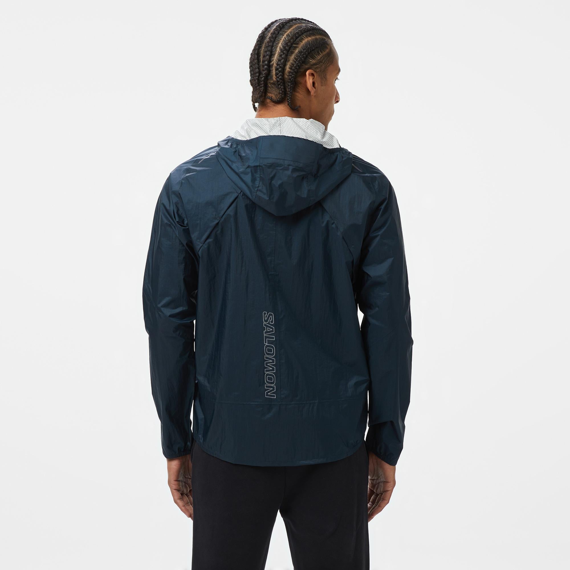 Salomon Bonatti Waterproof Erkek Lacivert Yağmurluk