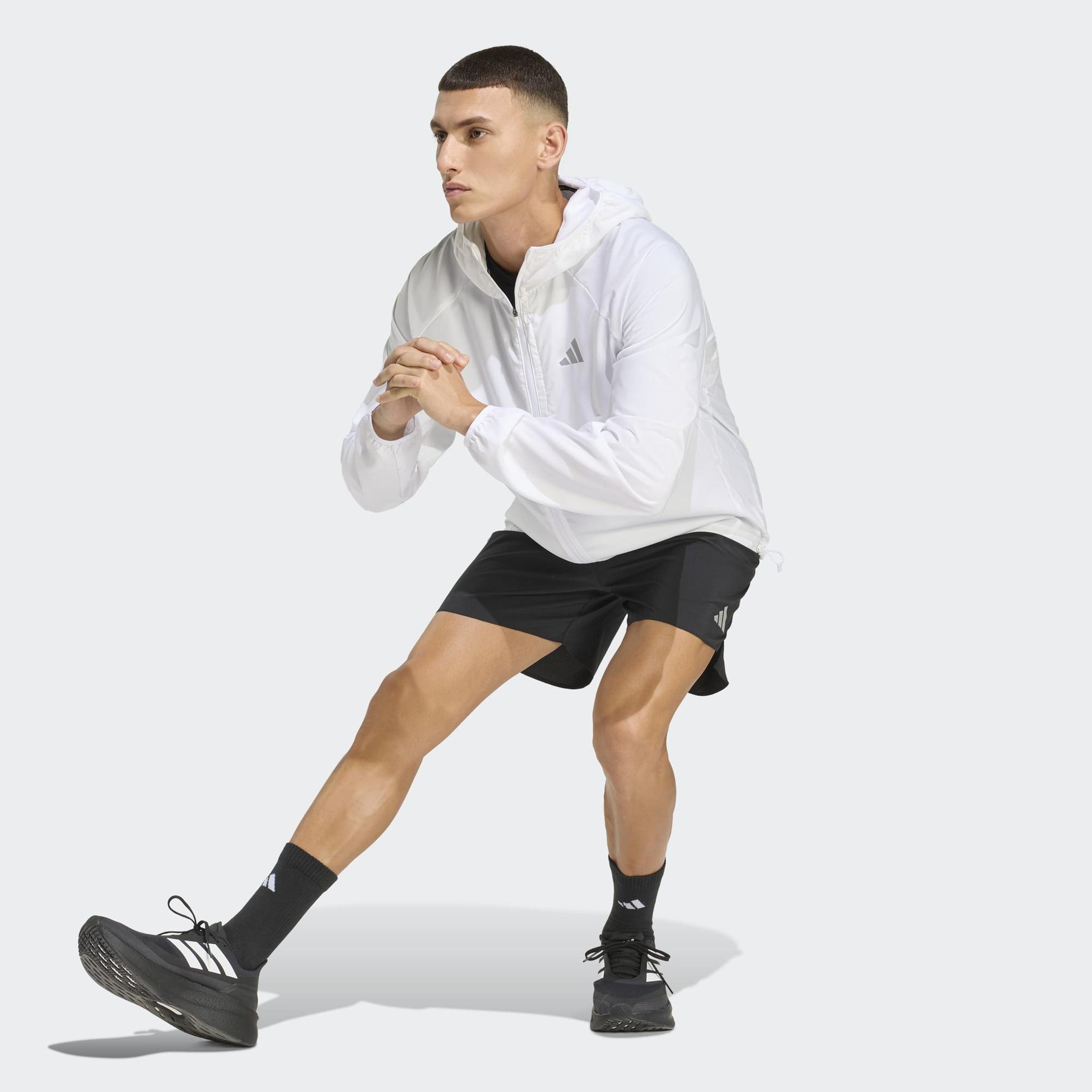 adidas Adi365 Running Essentials Erkek Beyaz Koşu Ceketi
