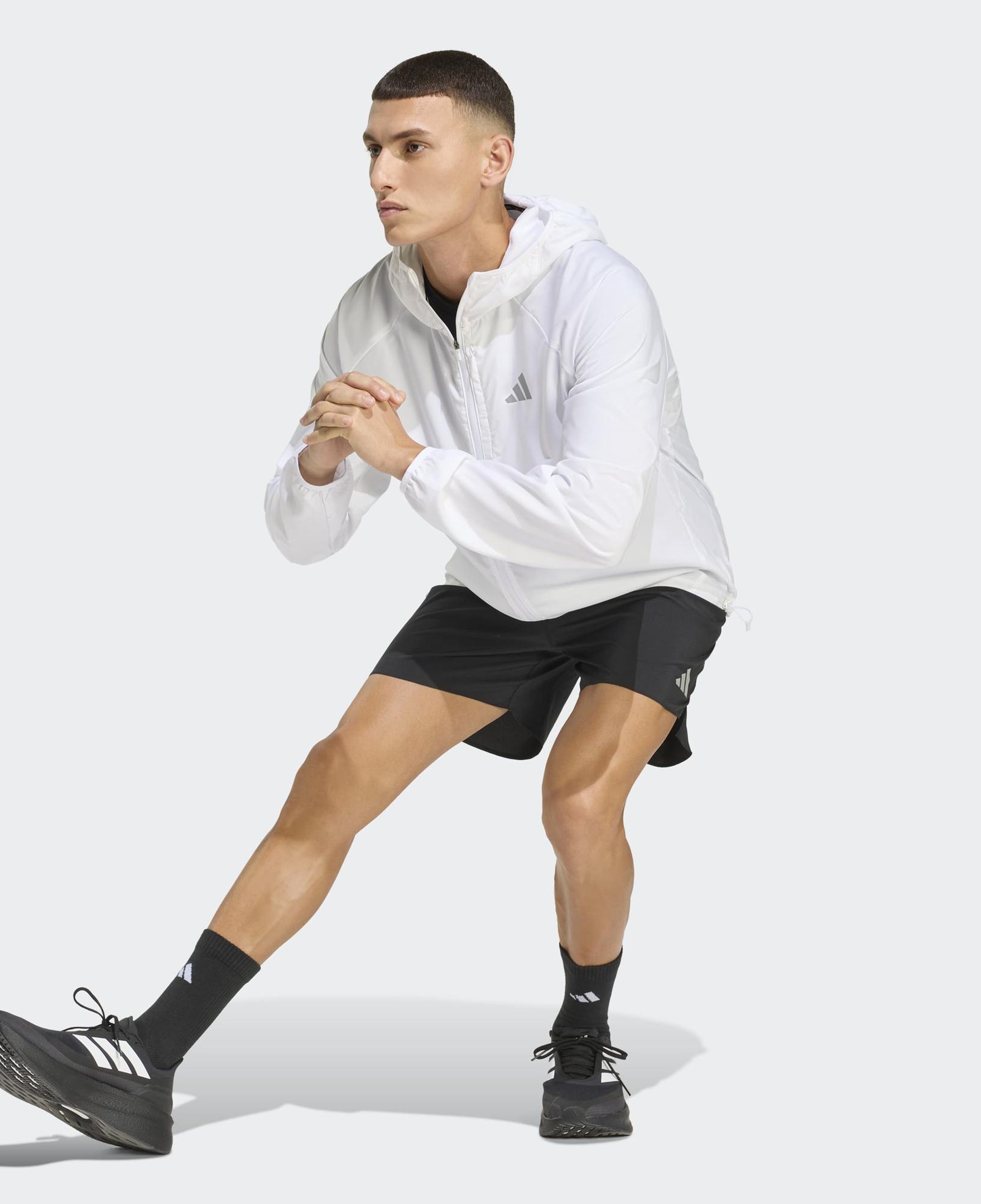 adidas Adi365 Running Essentials Erkek Beyaz Koşu Ceketi