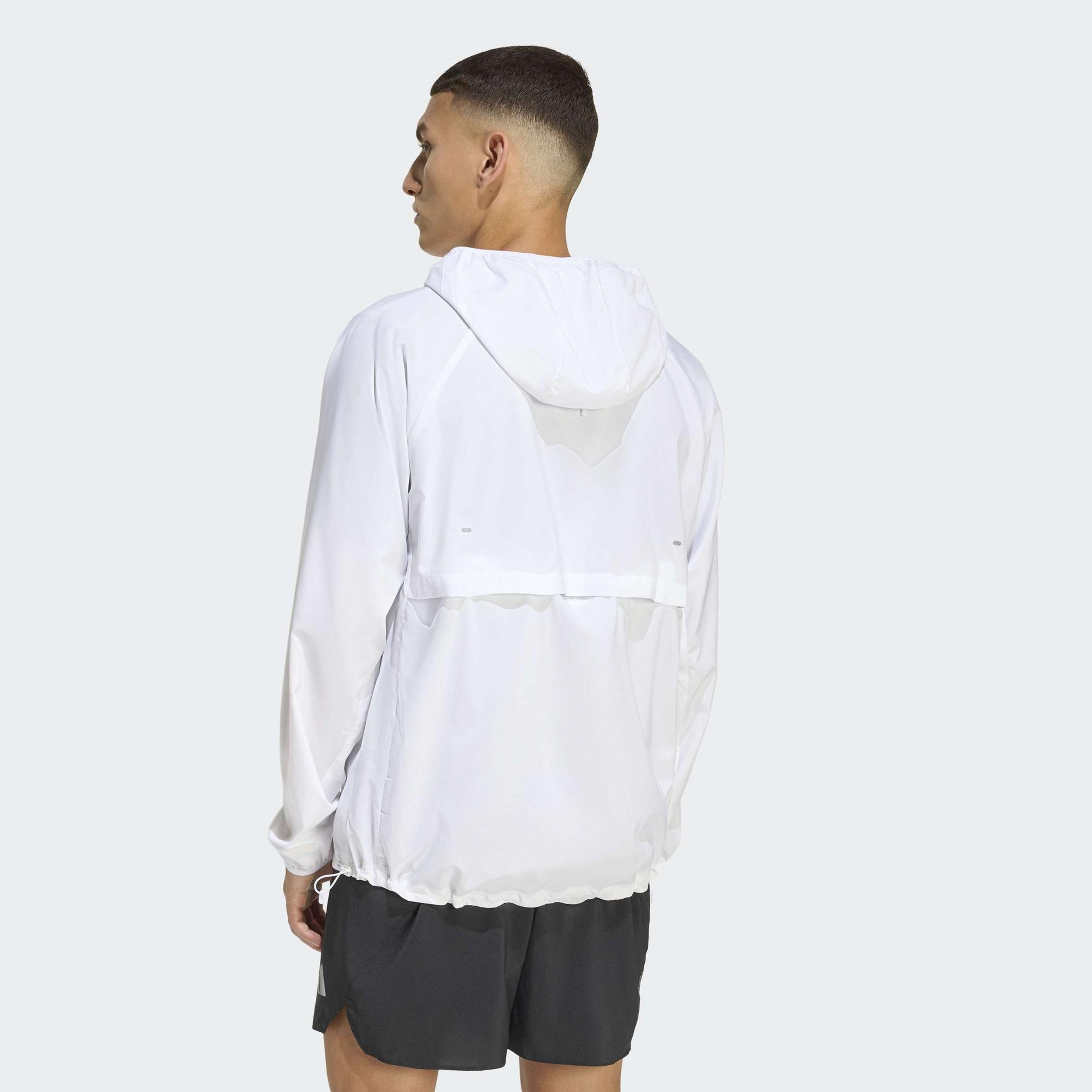 adidas Adi365 Running Essentials Erkek Beyaz Koşu Ceketi