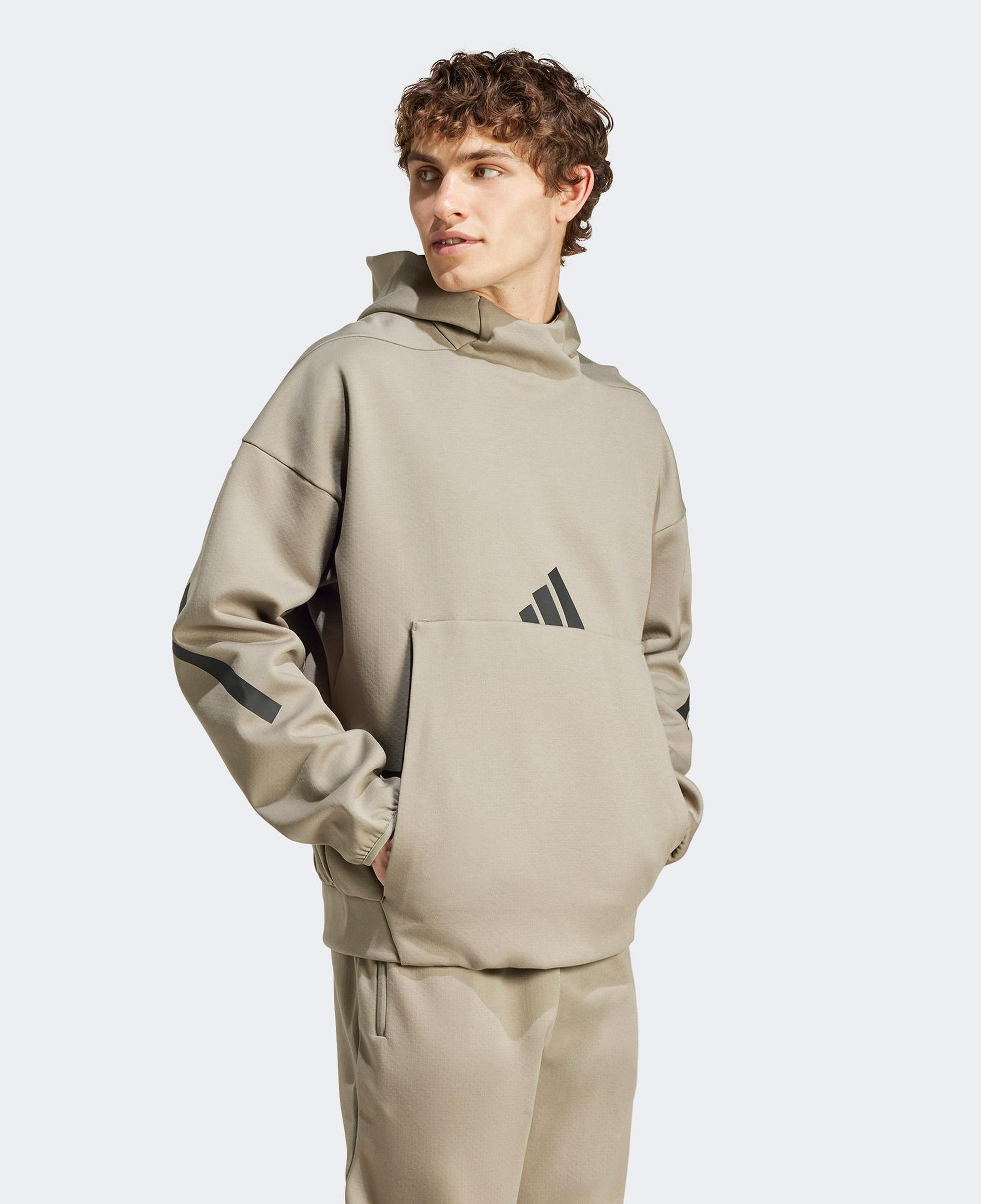 adidas Z.N.E Erkek Kahverengi Günlük Sweatshirt