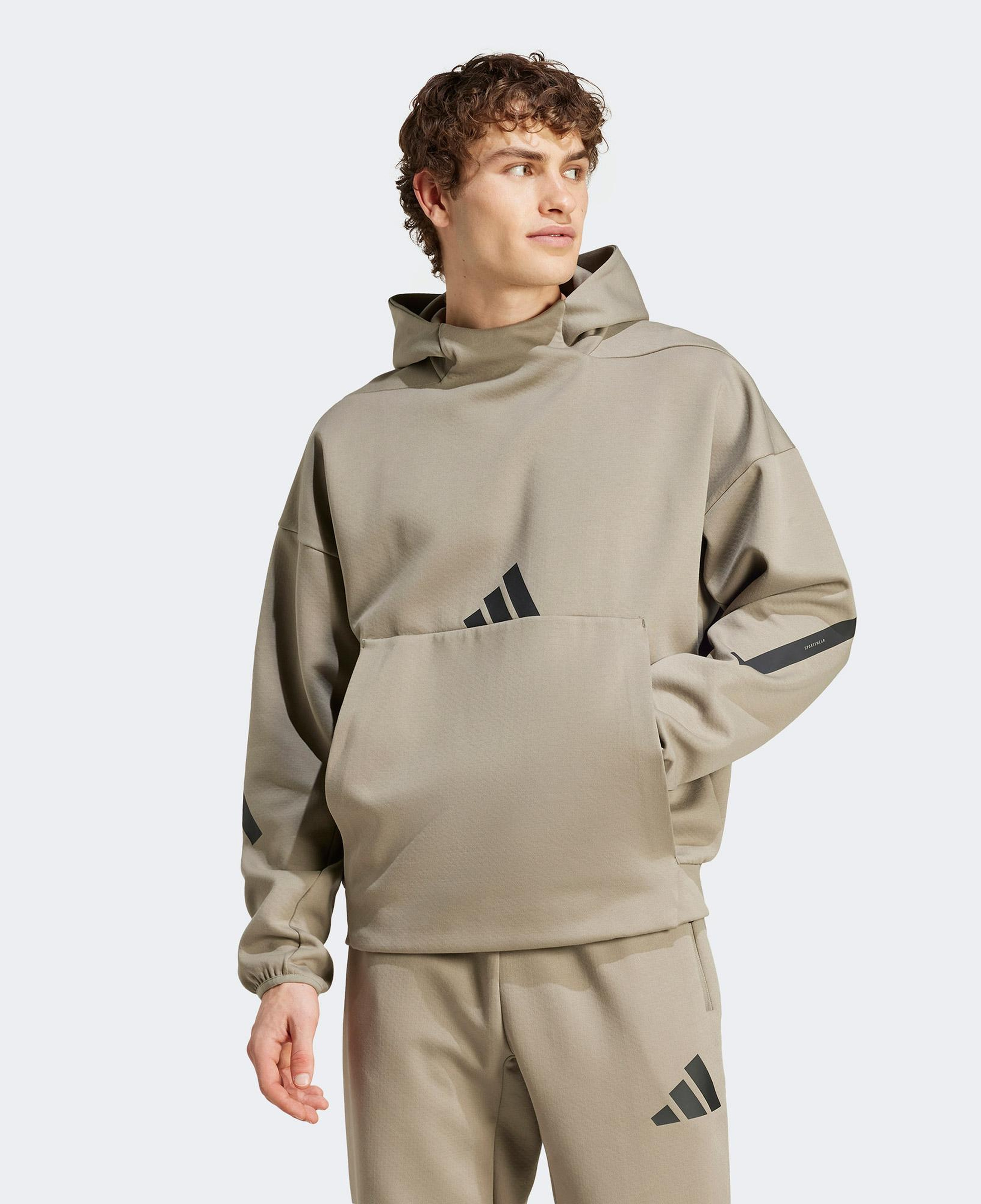 adidas Z.N.E Erkek Kahverengi Günlük Sweatshirt