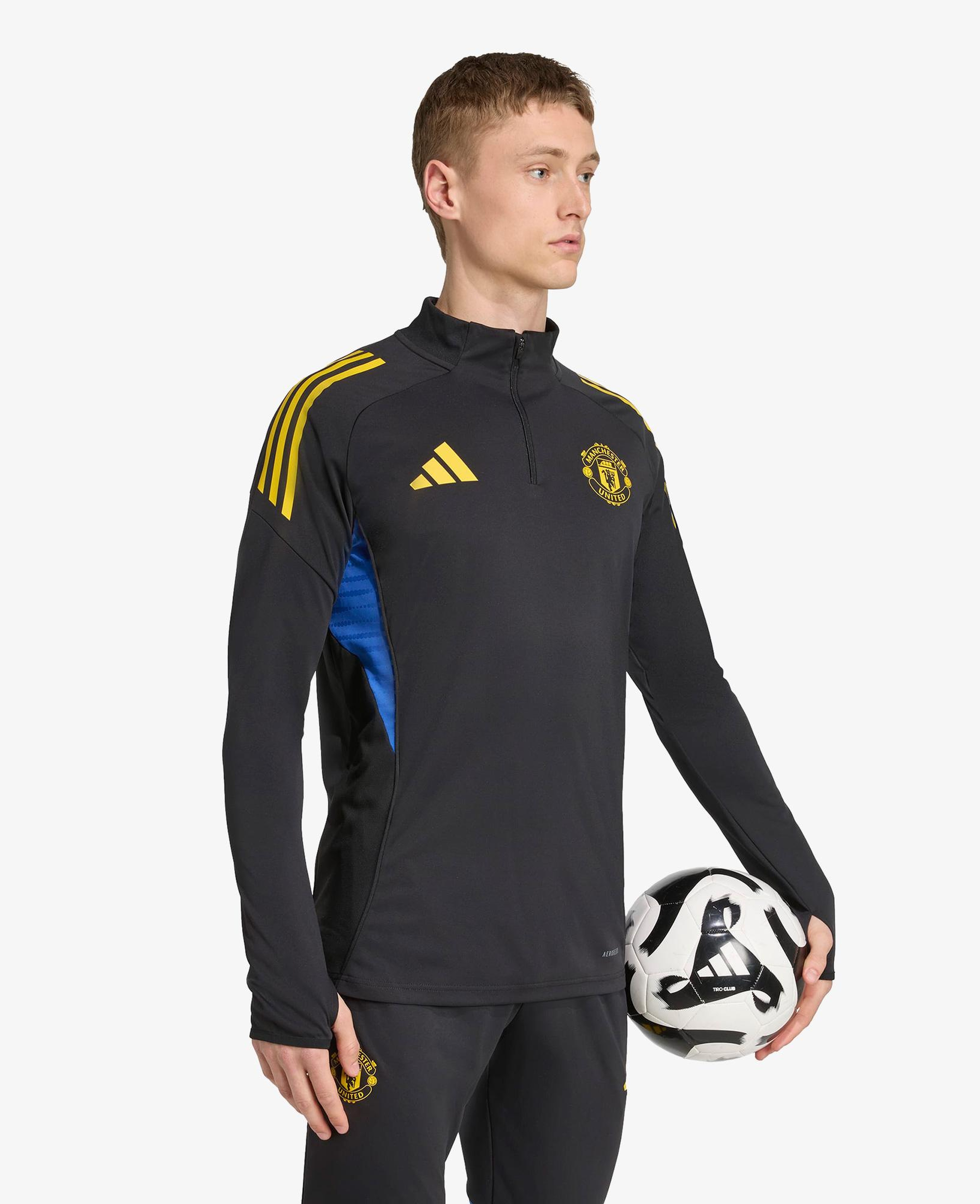 adidas Manchester United Tiro 25 Competition Training Üst Erkek Siyah Futbol Eşofman Üstü