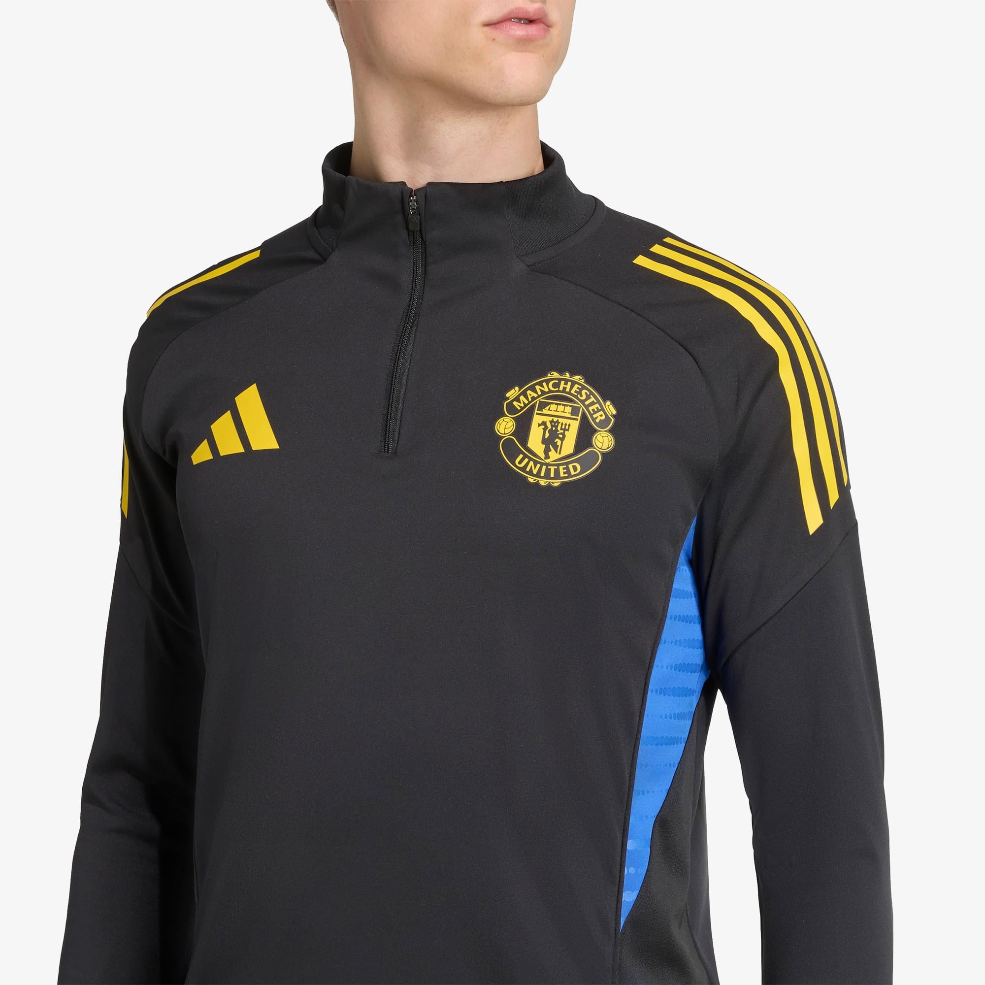 adidas Manchester United Tiro 25 Competition Training Üst Erkek Siyah Futbol Eşofman Üstü
