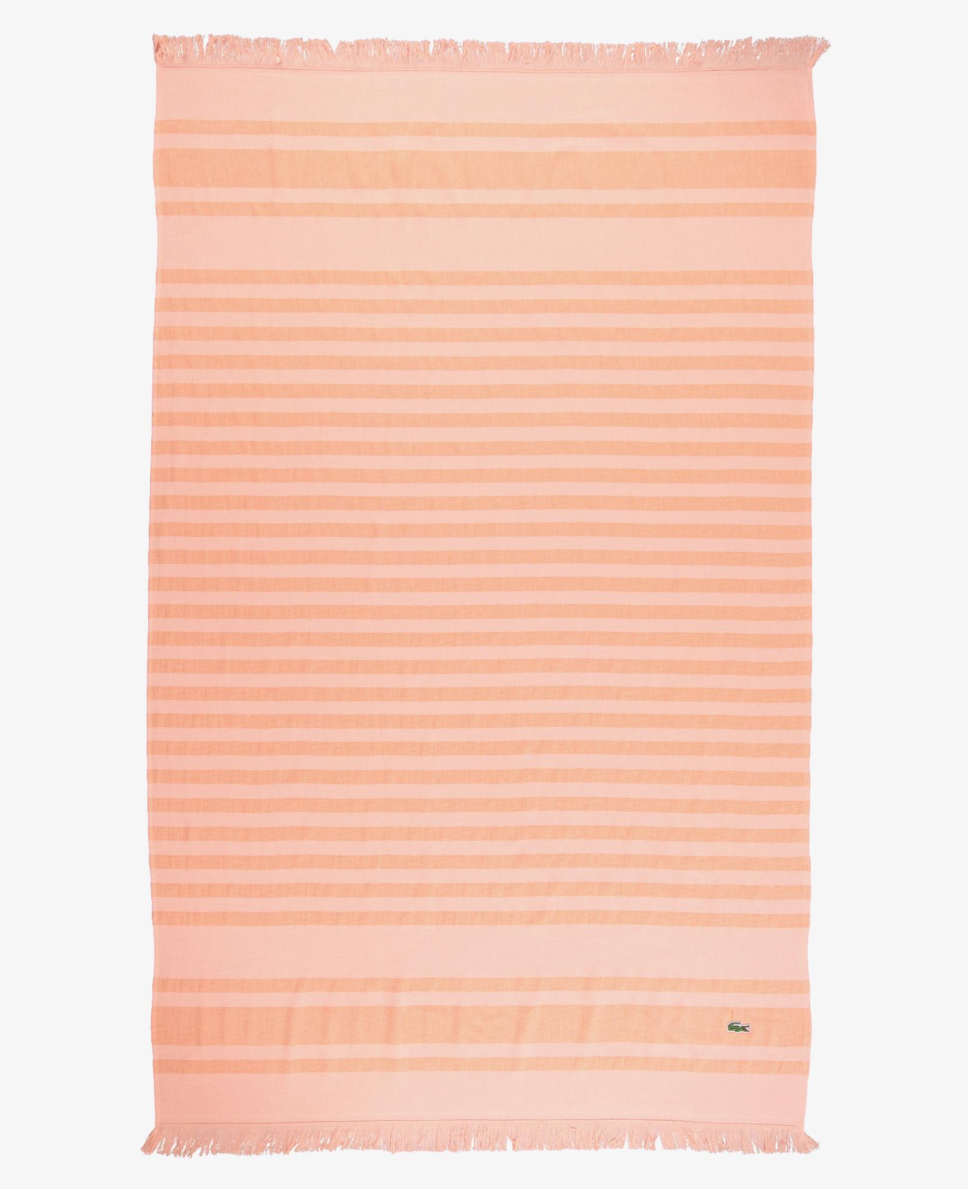 Unisex Çizgili Turuncu Plaj Havlusu