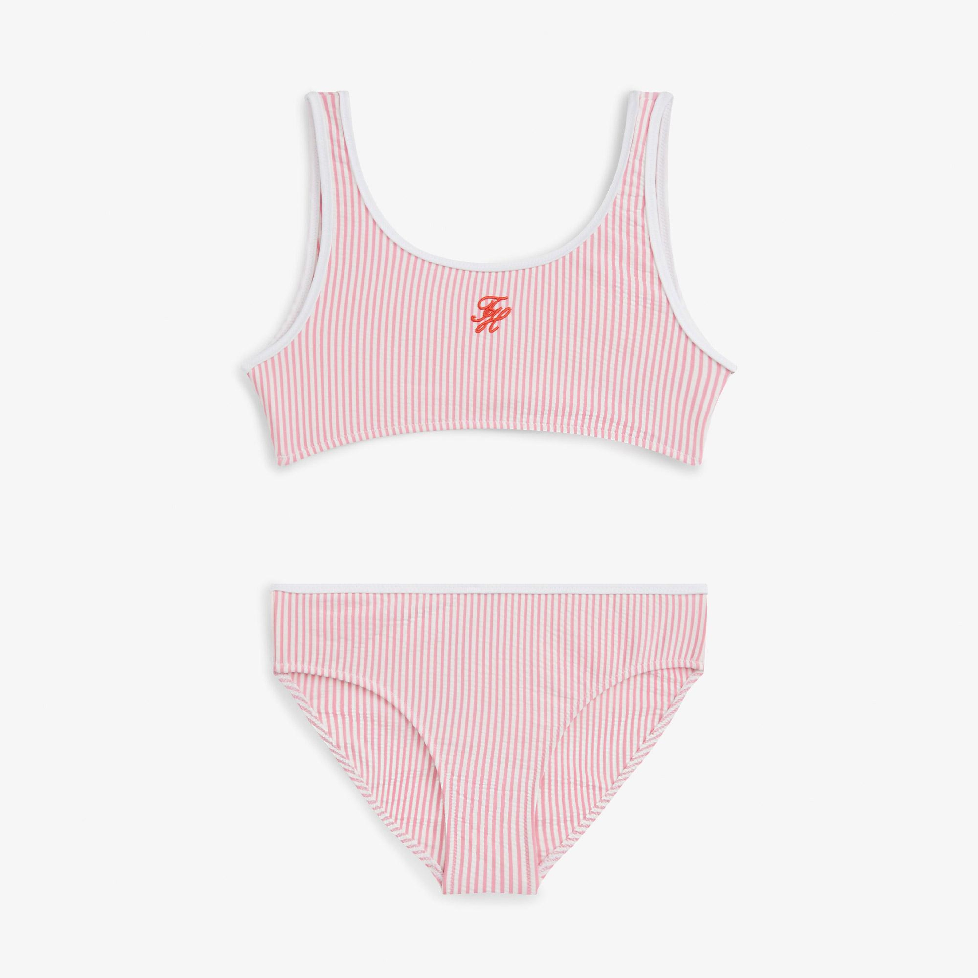 Tommy Hilfiger Script Çocuk Pembe Bikini Üstü