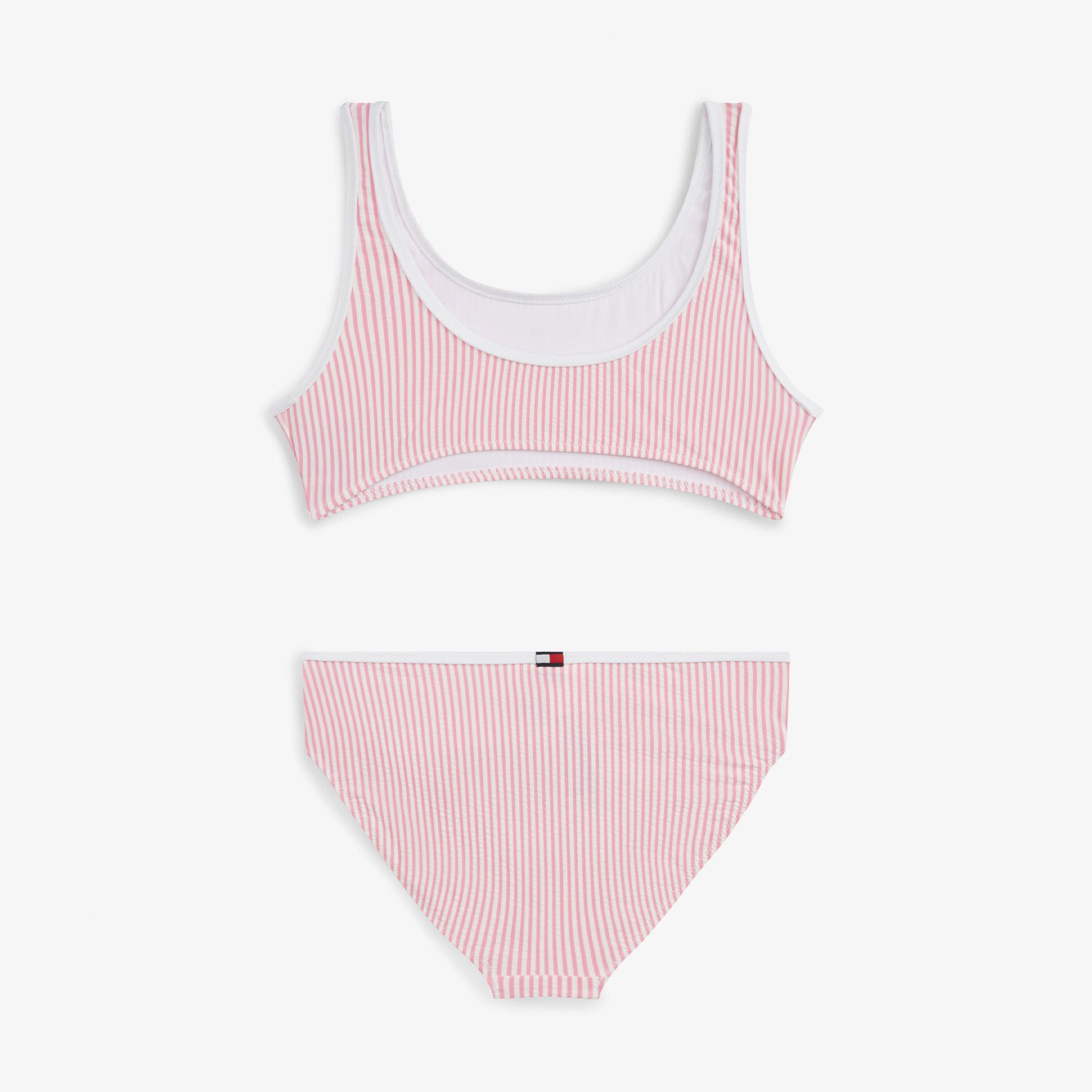 Tommy Hilfiger Script Çocuk Pembe Bikini Üstü