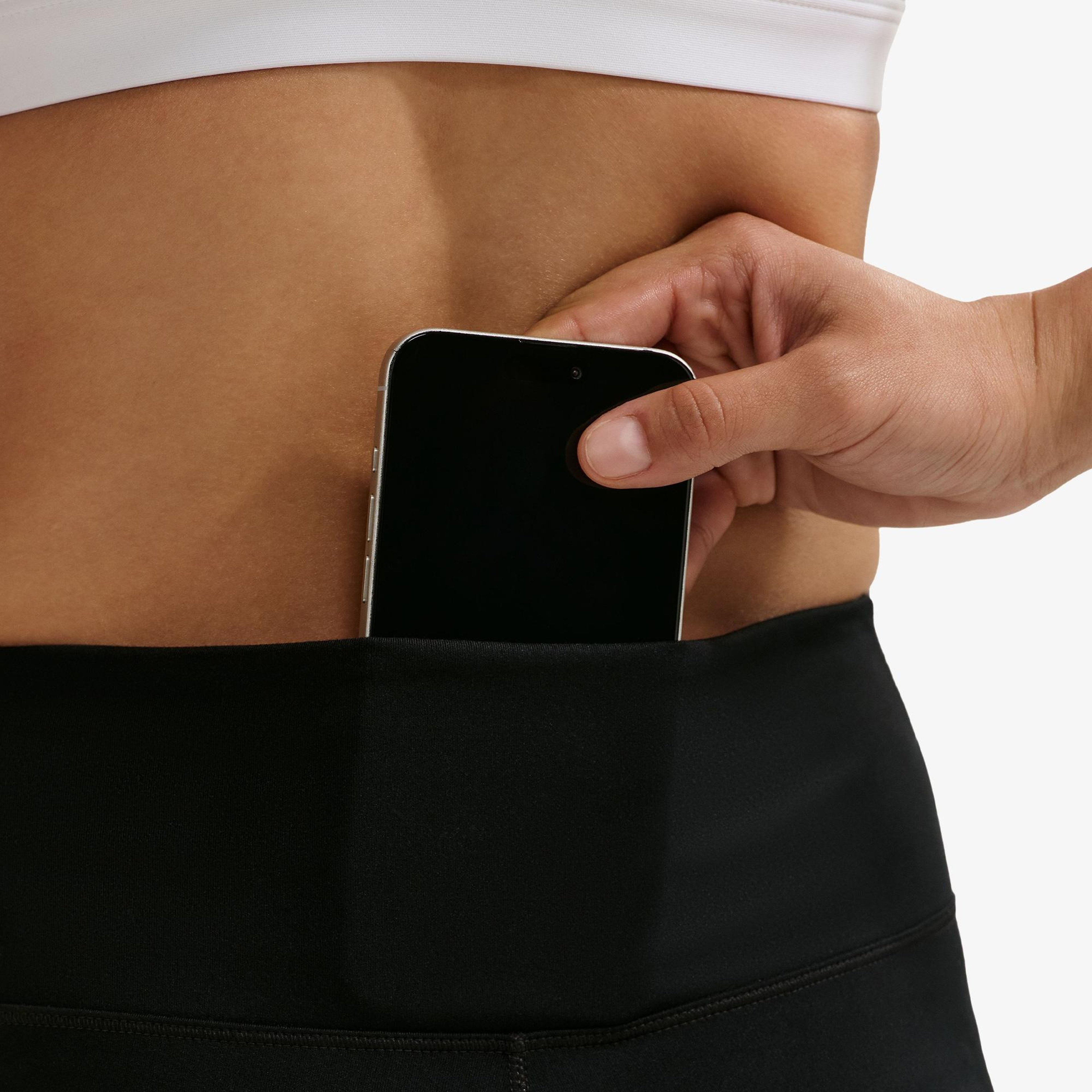 Nike Dri-Fit One Seamless Front Yüksek Belli Kadın Siyah Tayt