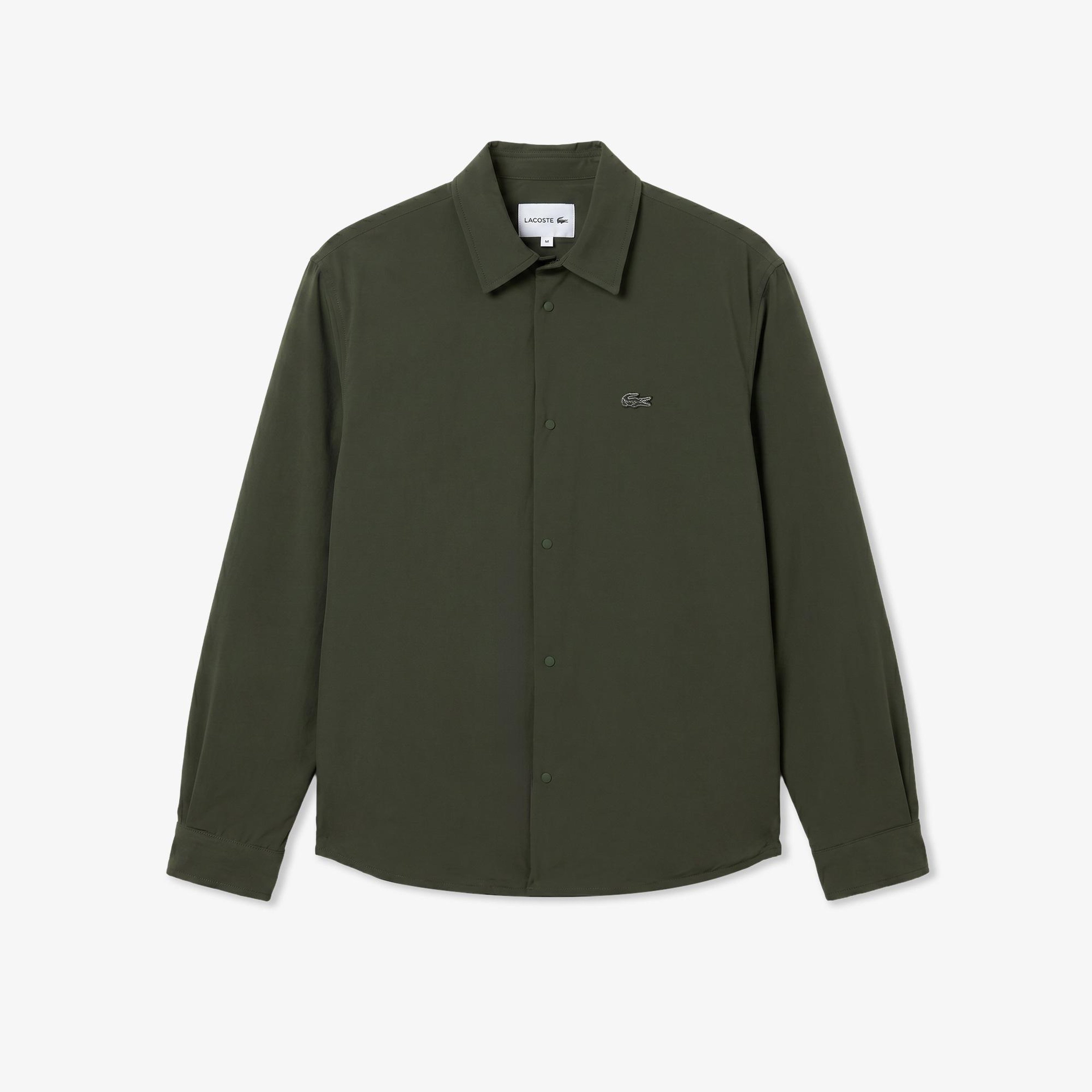 Erkek Oversize Fit Haki Dış Gömlek