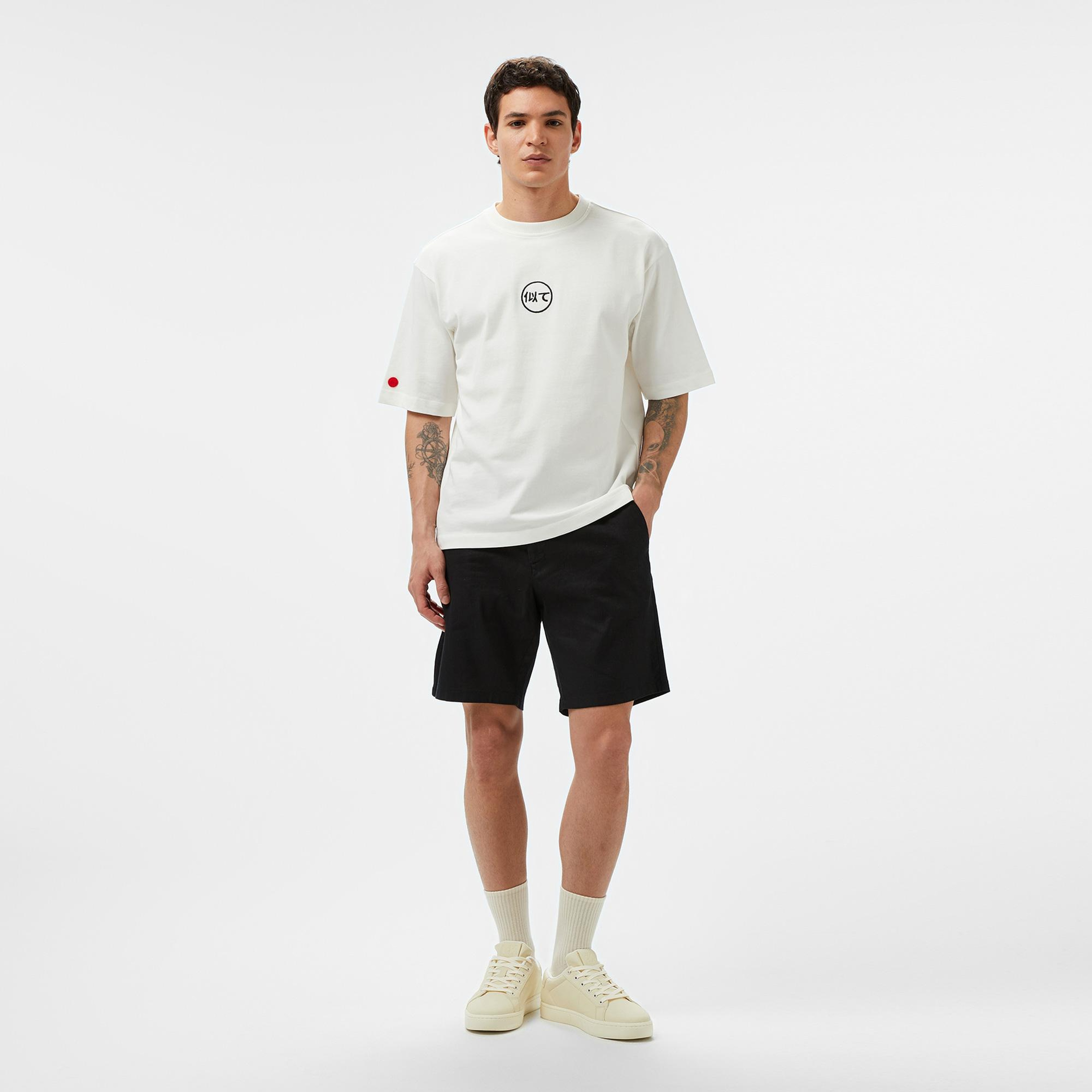 UNITED4 Erkek Beyaz T-Shirt