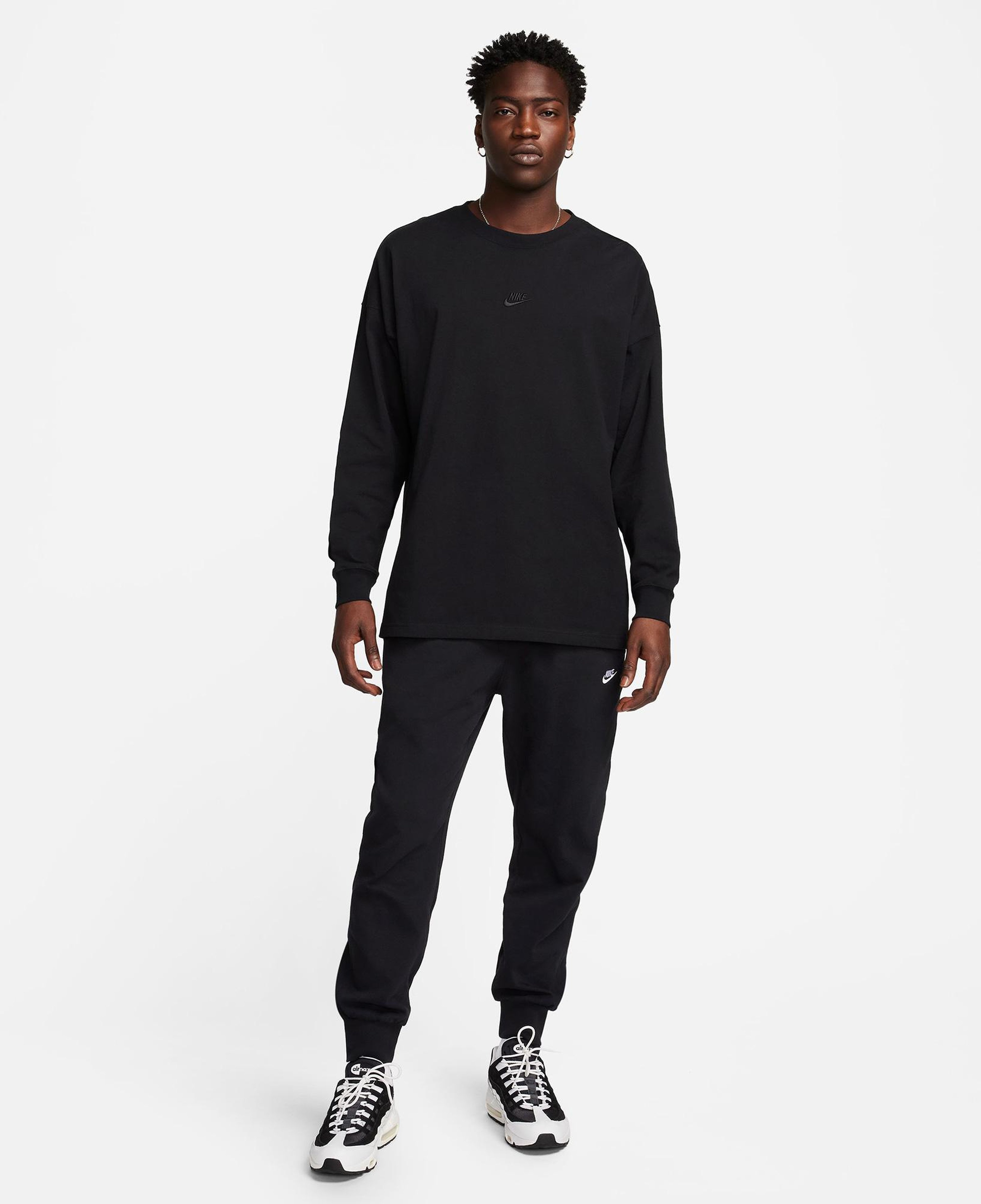 Nike Club Erkek Siyah Eşofman Altı
