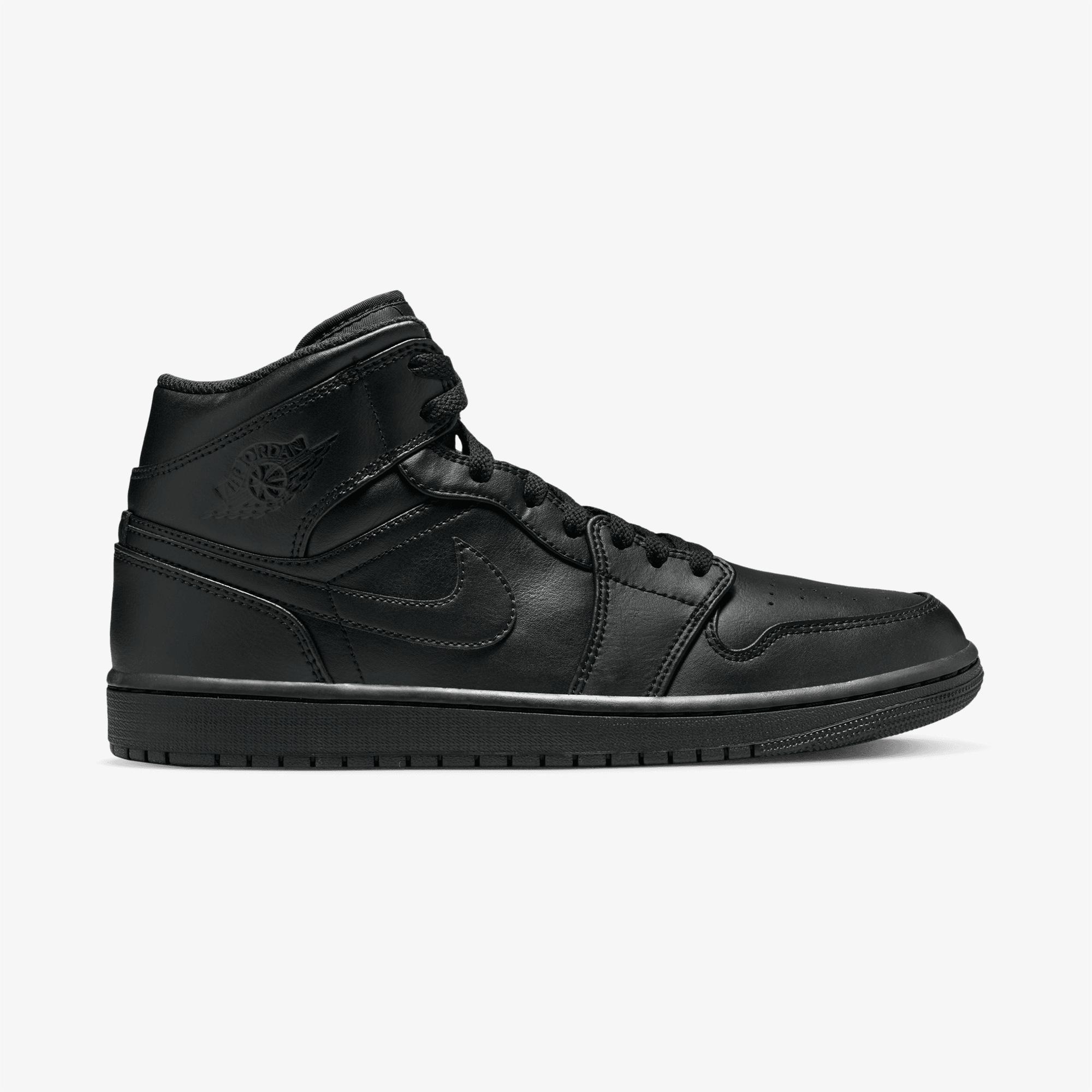 Jordan Air 1 Mid Erkek Siyah Spor Ayakkabı