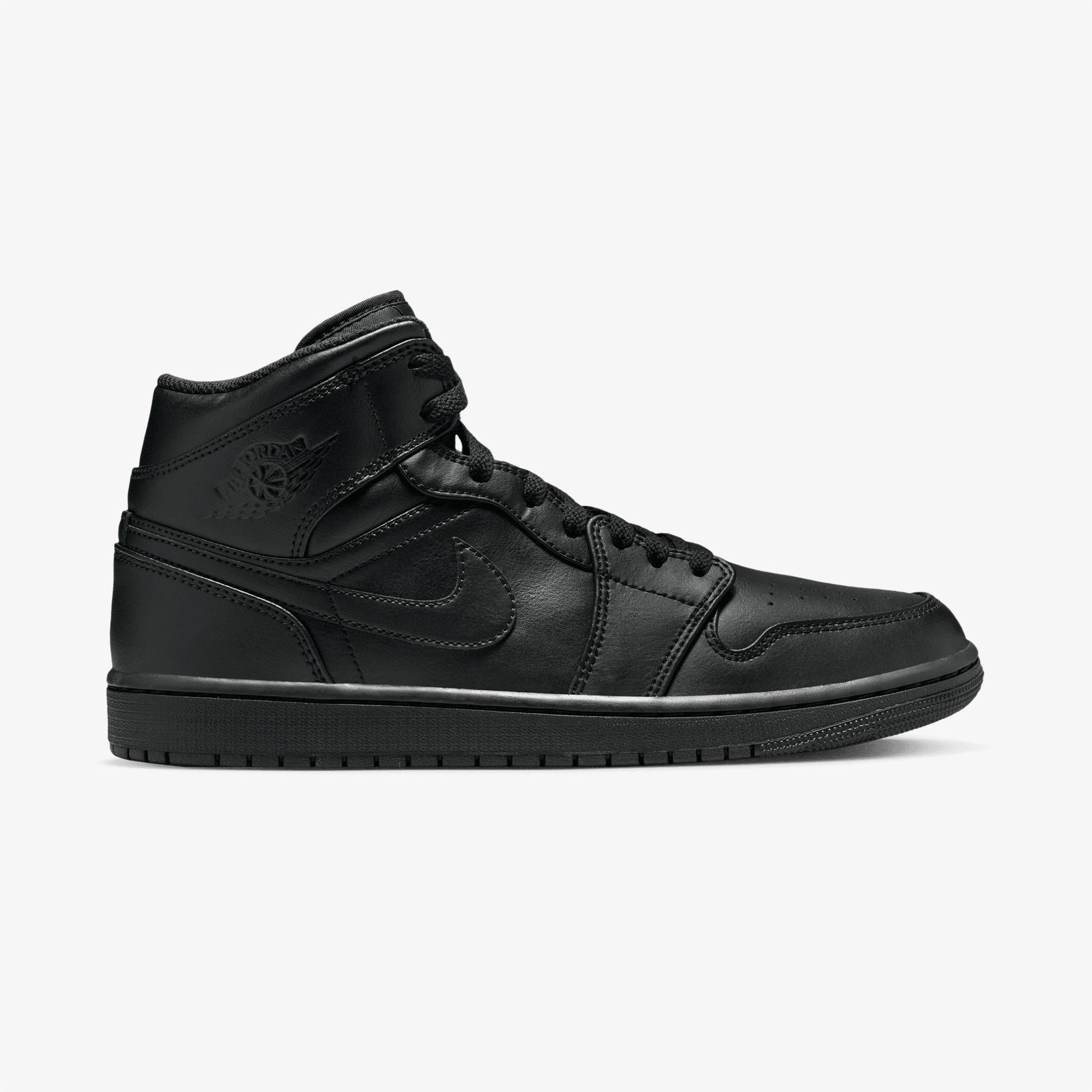 Jordan Air 1 Mid Erkek Siyah Spor Ayakkabı