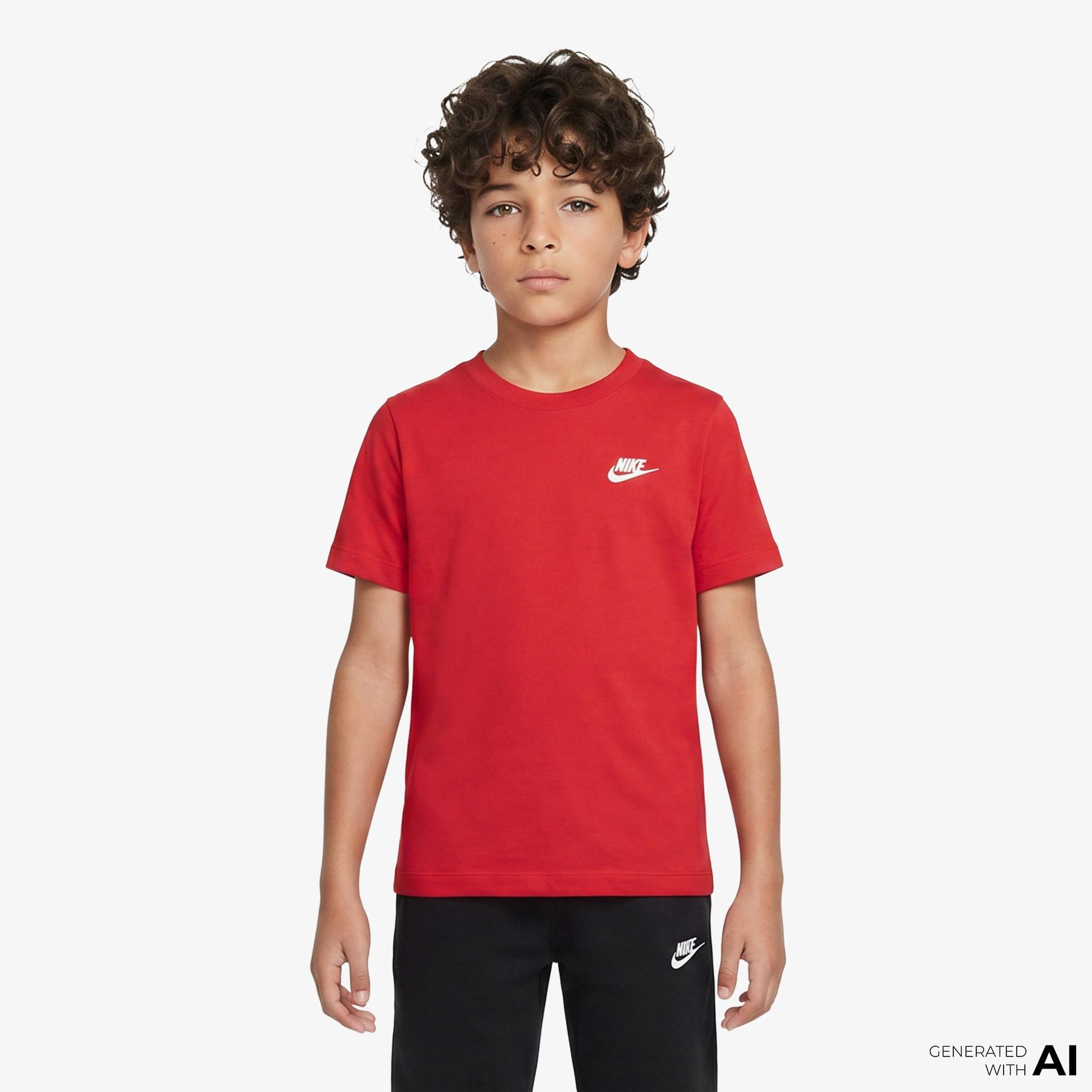 Nike Sportswear Futura Çocuk Kırmızı T-Shirt