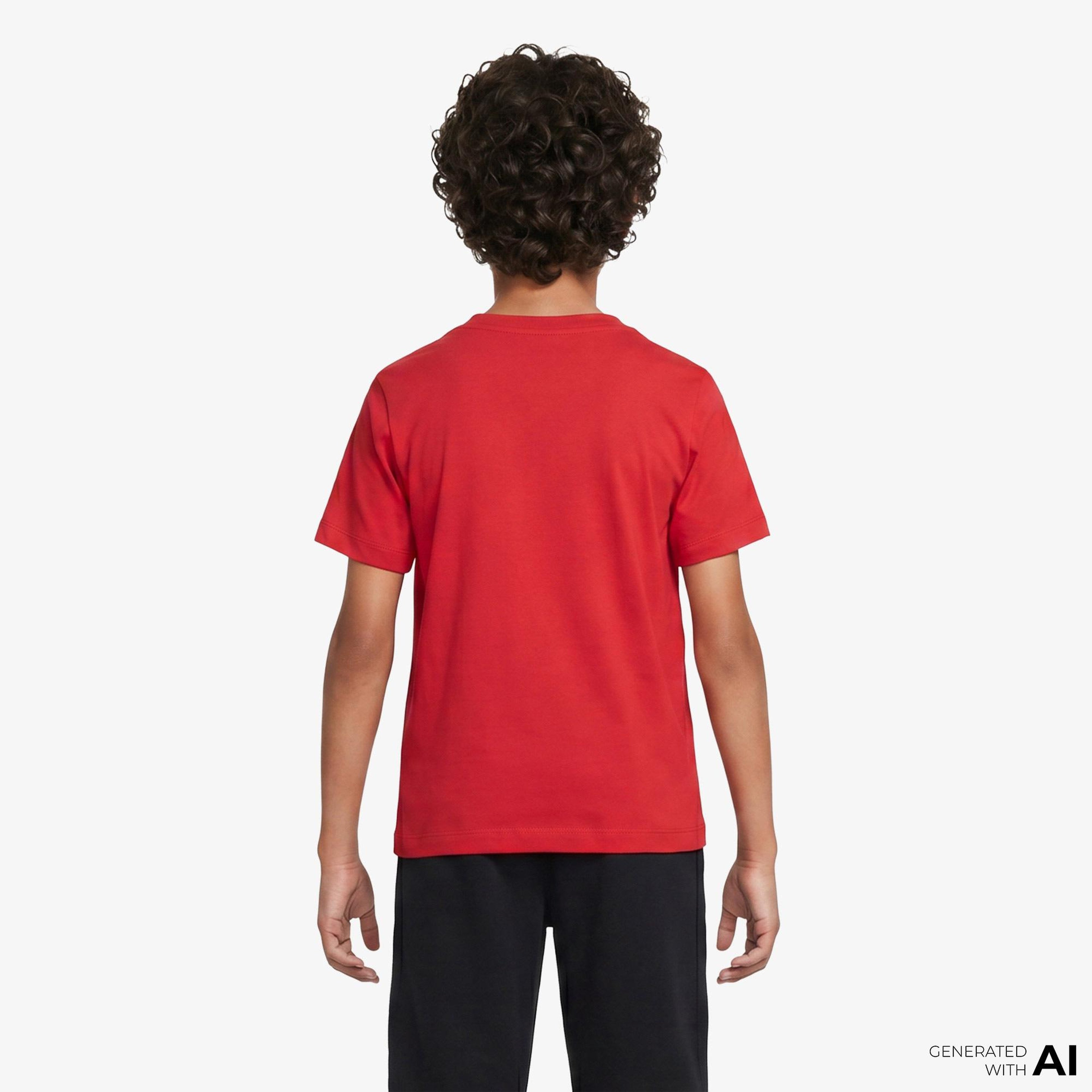 Nike Sportswear Futura Çocuk Kırmızı T-Shirt